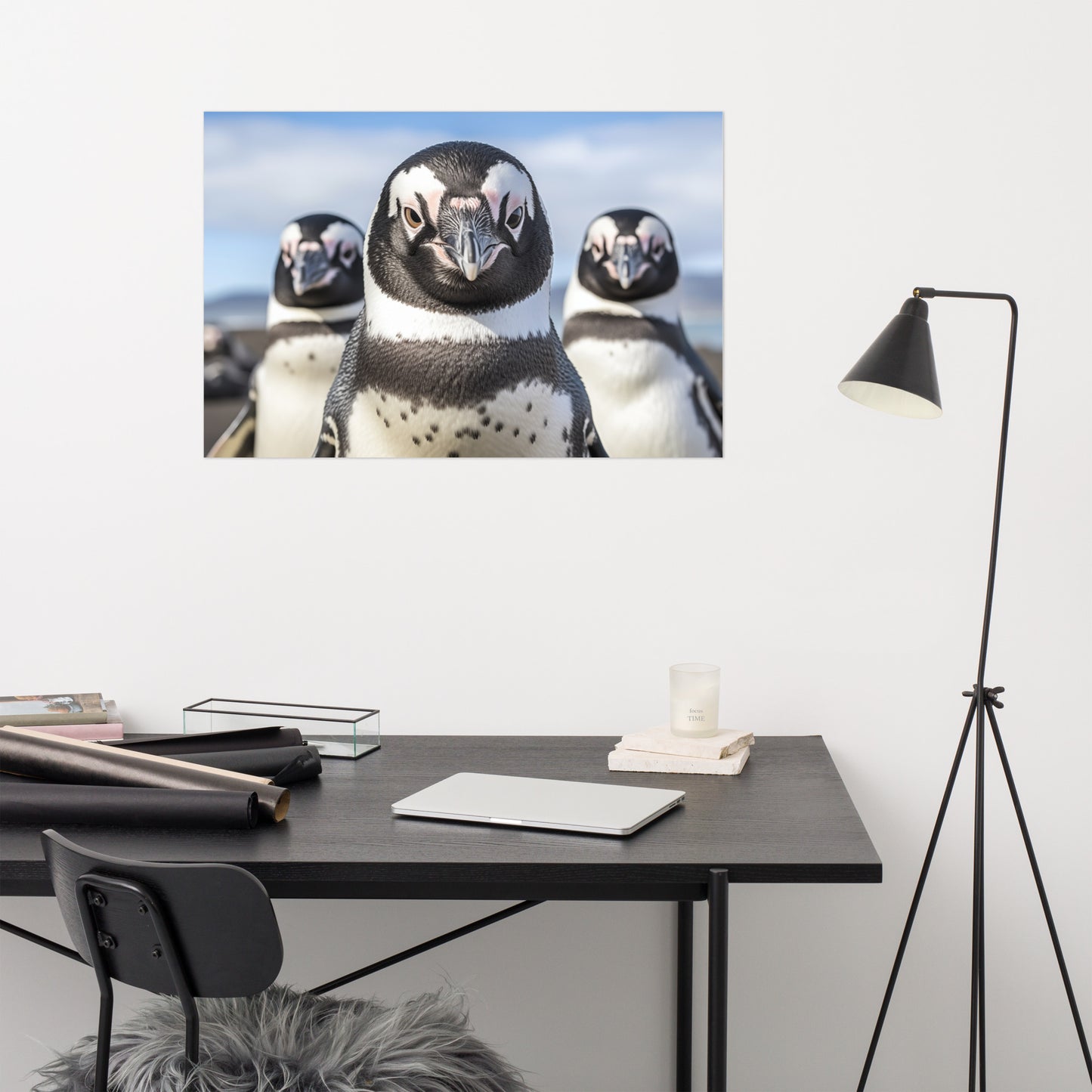 The Crew Penguins Photorealism - Digital Artwork Loose Art Print