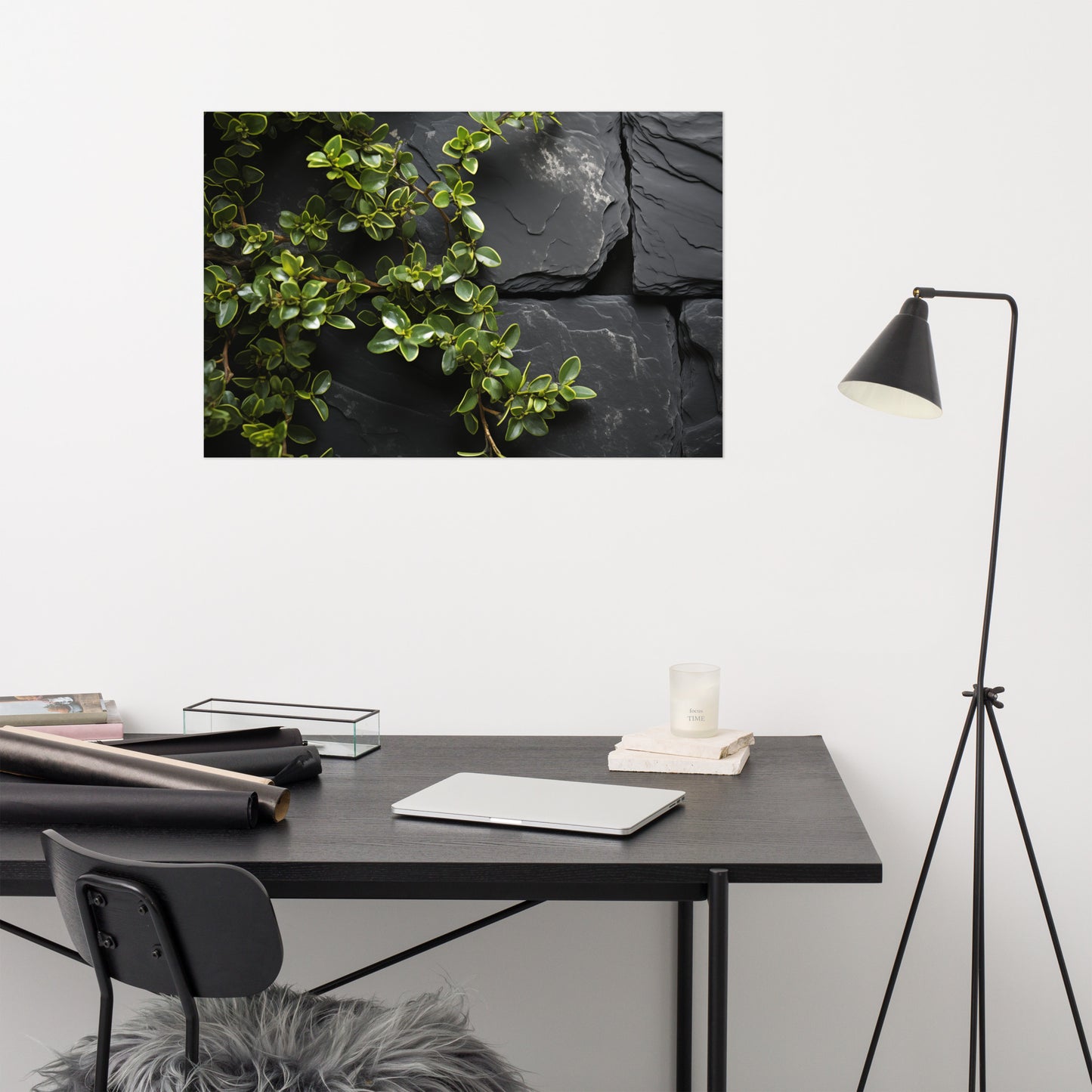 Thyme's Whisper Photorealism - Digital Artwork Loose Art Print