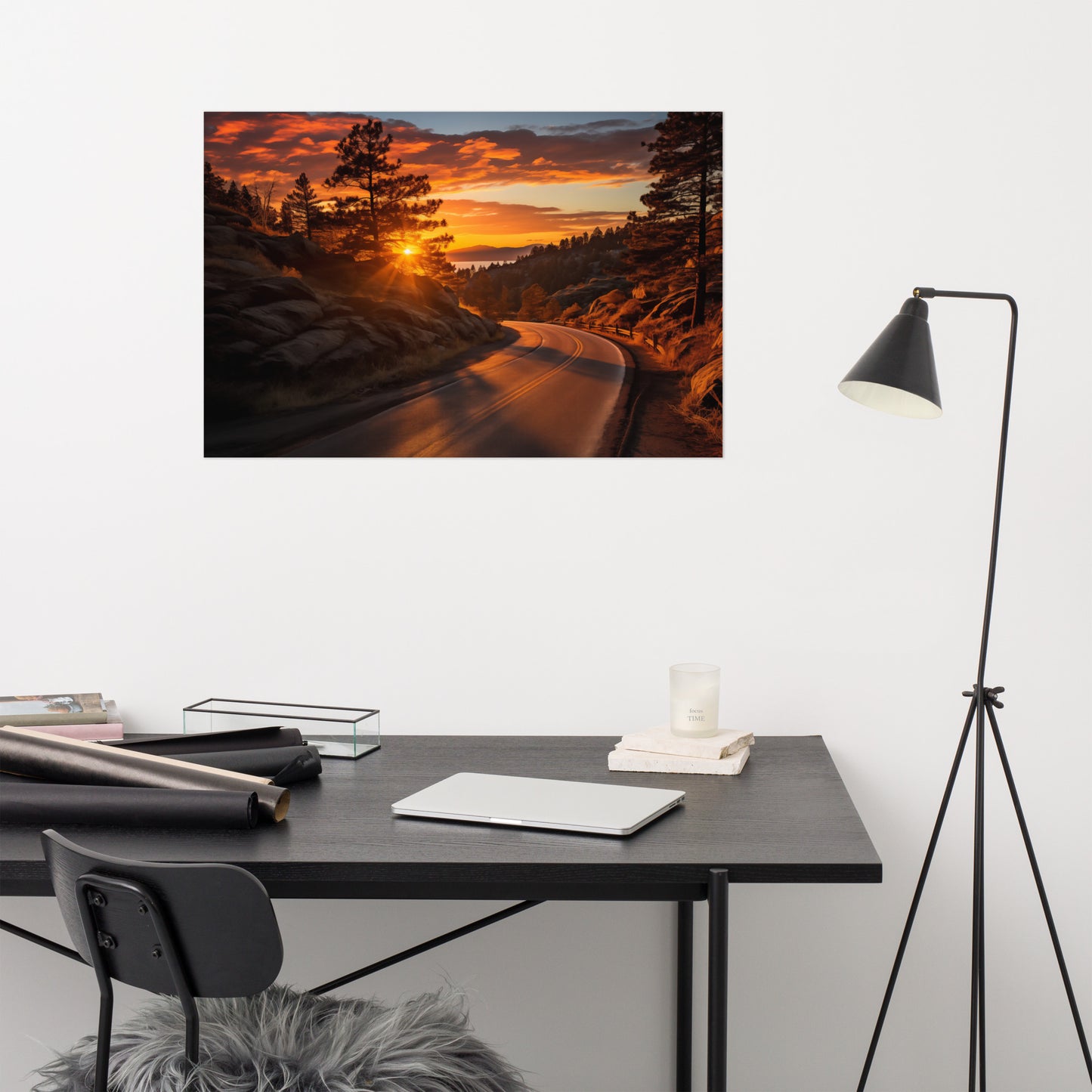 Autumnal Ember Realism Painting Digital Artwork Loose Art Print
