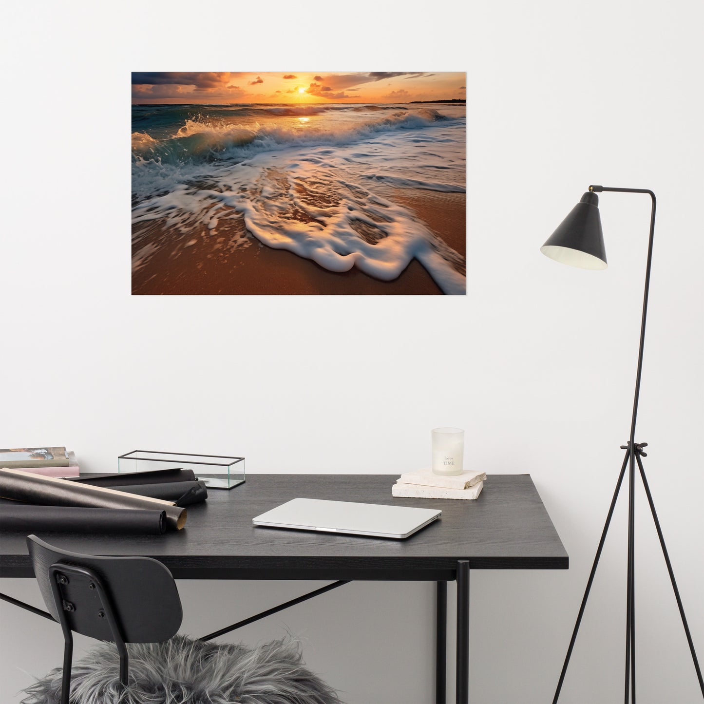 California Dreamin' Realism Painting Digital Artwork Loose Art Print