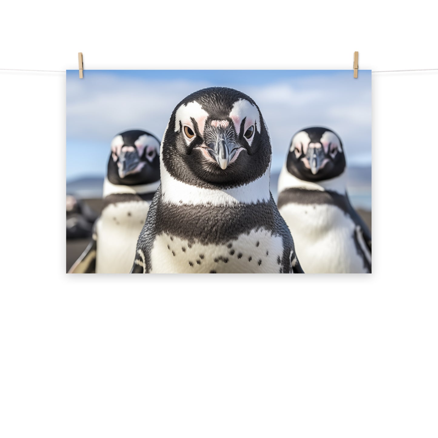 The Crew Penguins Photorealism - Digital Artwork Loose Art Print