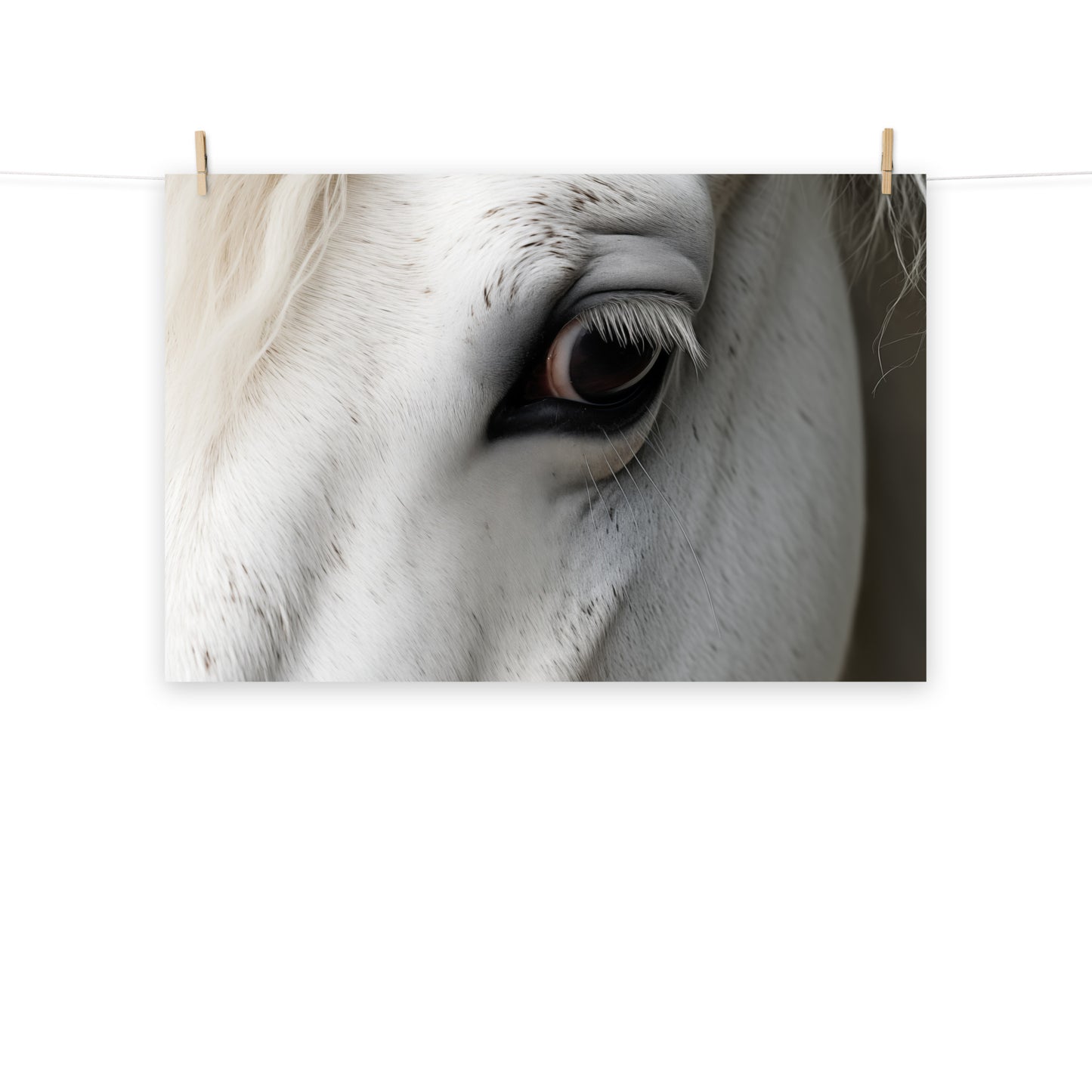 Unbridled Beauty Photorealism - Digital Artwork Loose Art Print