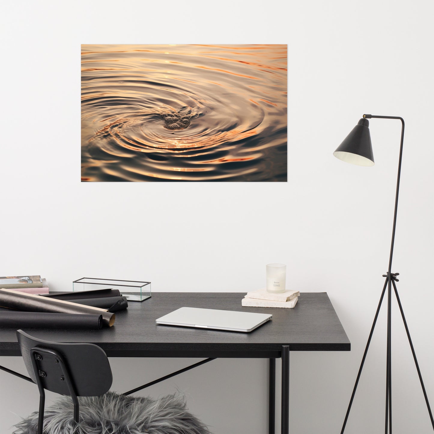 Whispering Waters Realism Painting Digital Artwork Loose Wall Art Print