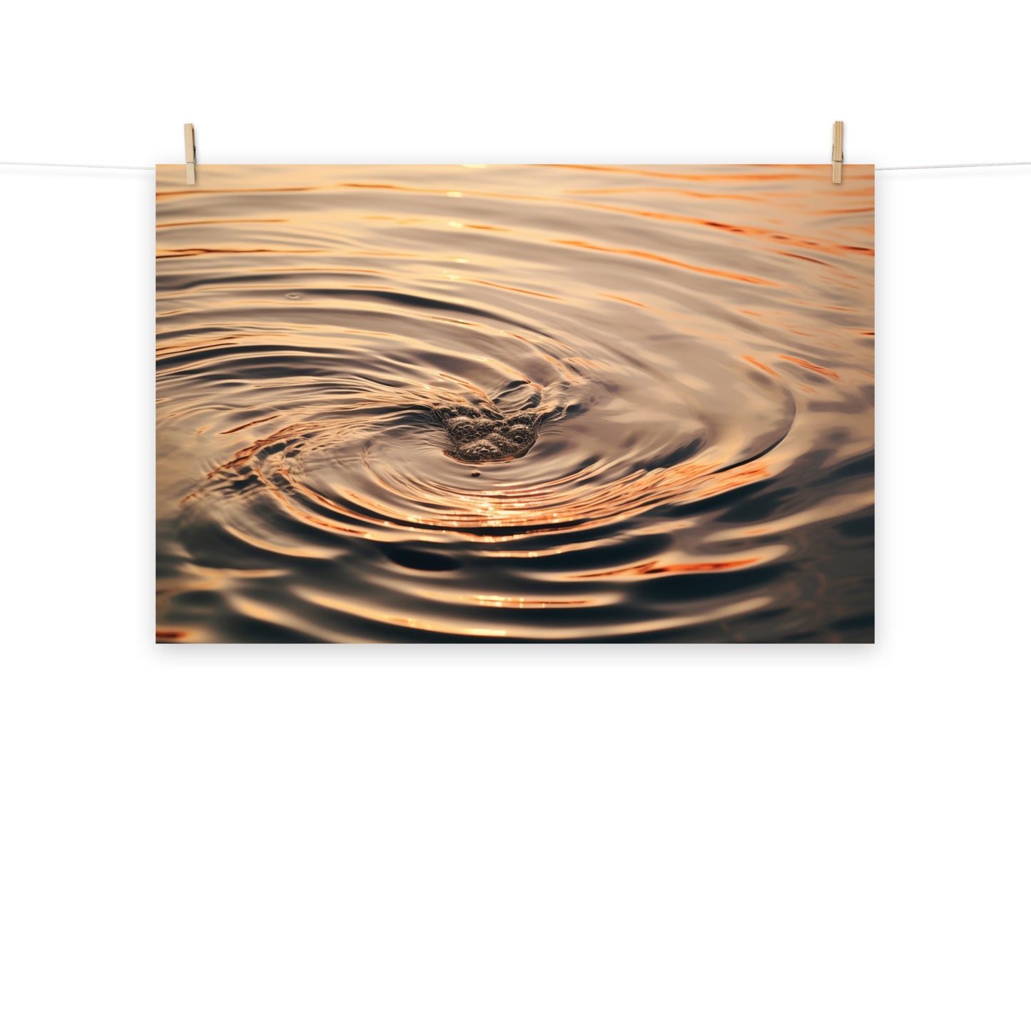 Whispering Waters Realism Painting Digital Artwork Loose Wall Art Print