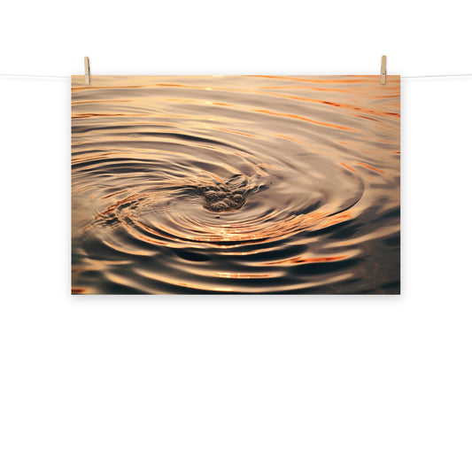 Whispering Waters Realism Painting Digital Artwork Loose Wall Art Print