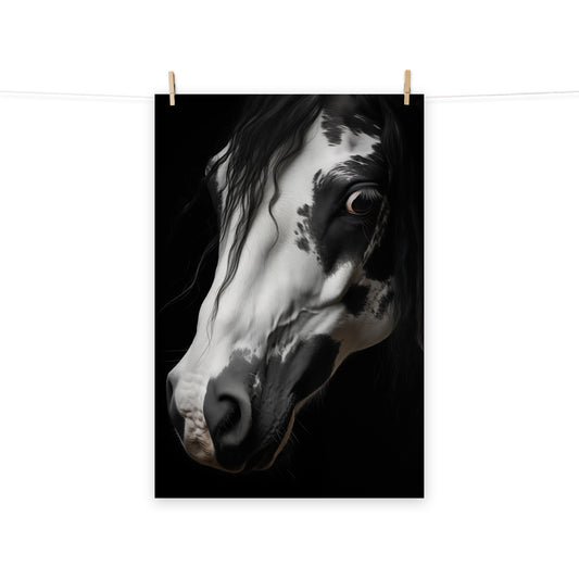 Stargazer Modern Horse Art Photorealism - Digital Artwork Loose Print