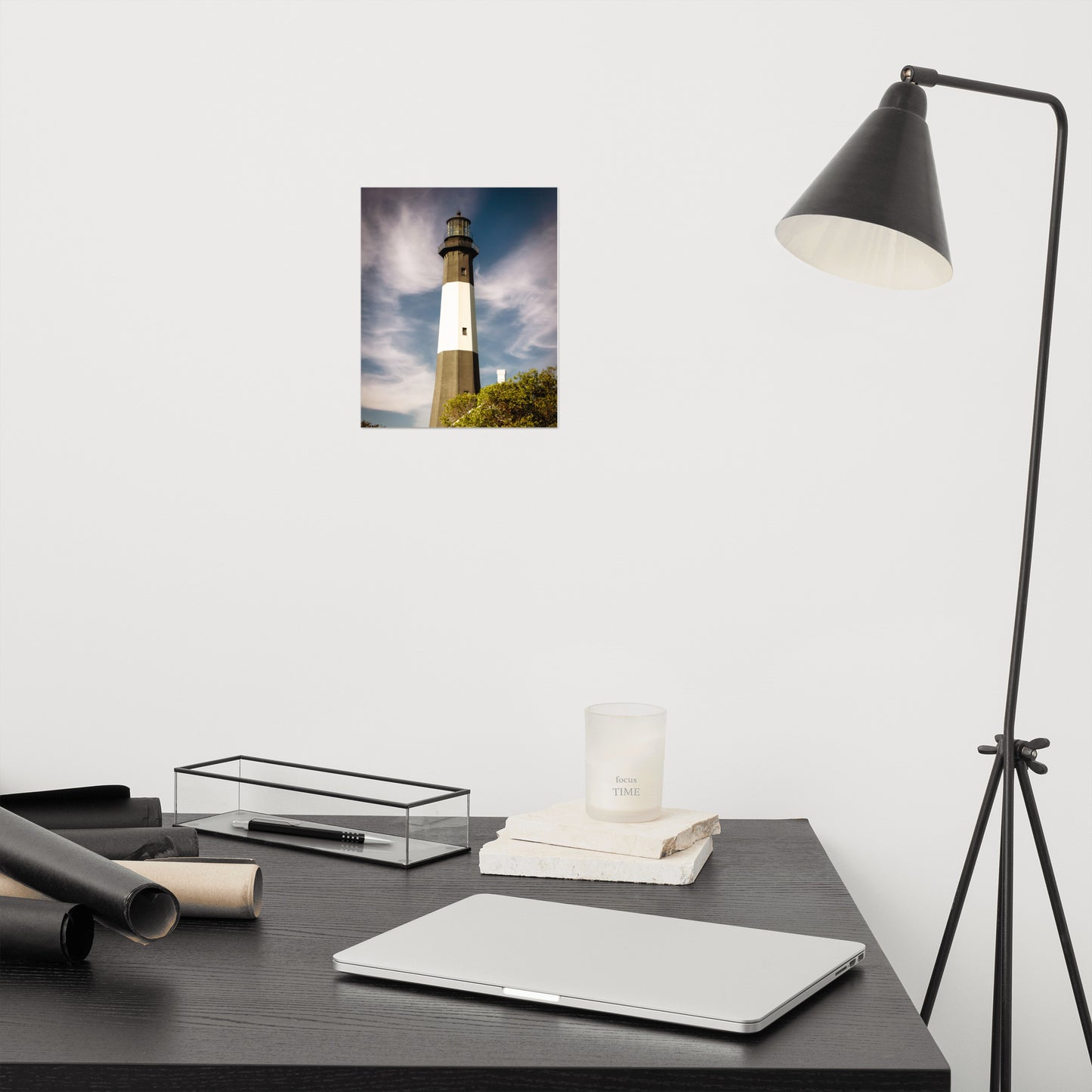 Tybee Island Lighthouse 3 Coastal Architectural Nature Photo Loose Wall Art Print