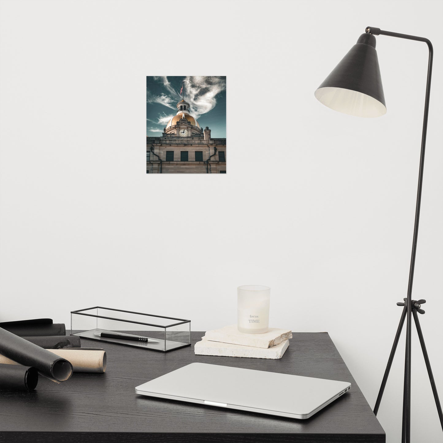 Savannah City Hall Architectural Photo Loose Wall Art Print