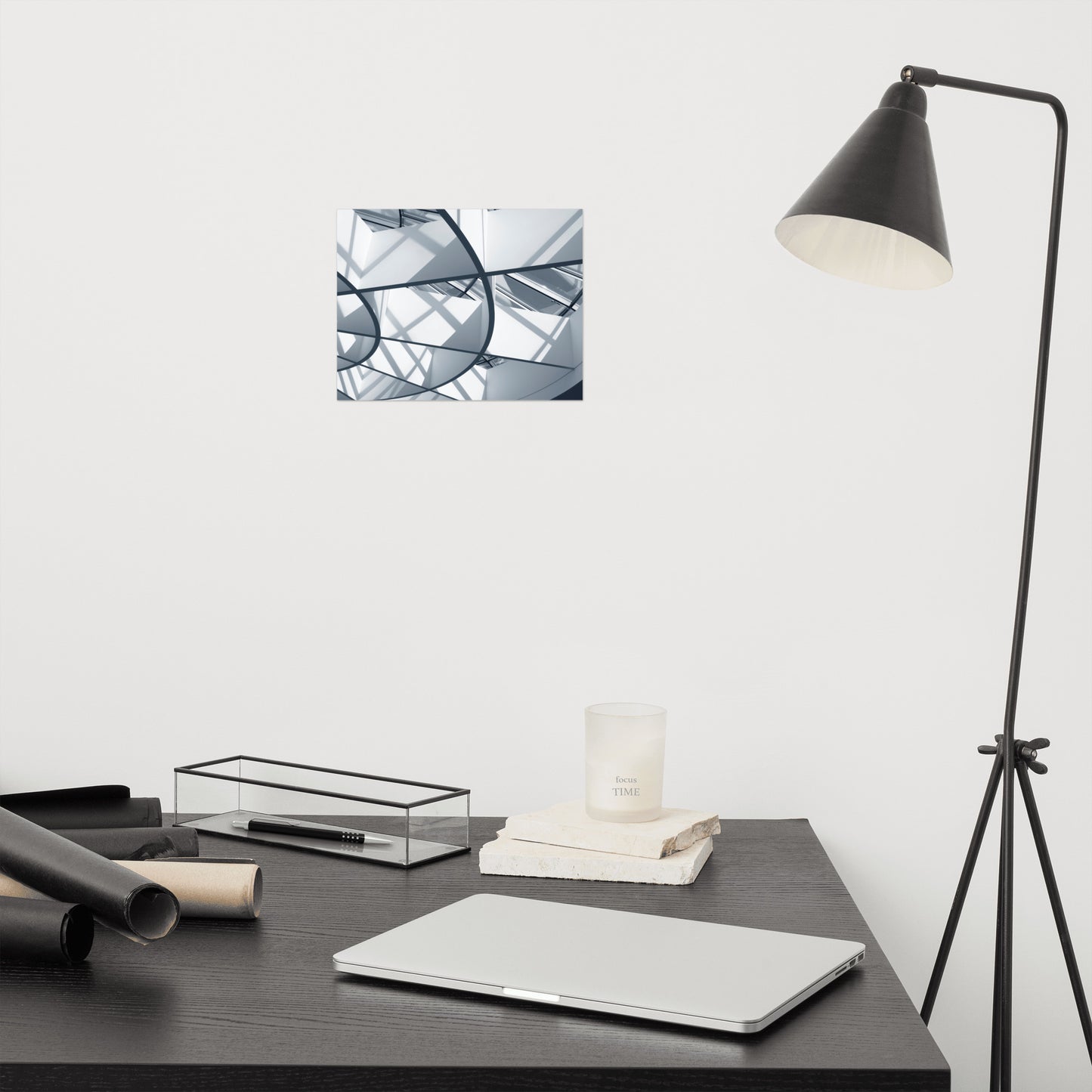 Architectural Wall Prints: Interwoven Lines Frameless Photograph Art Print