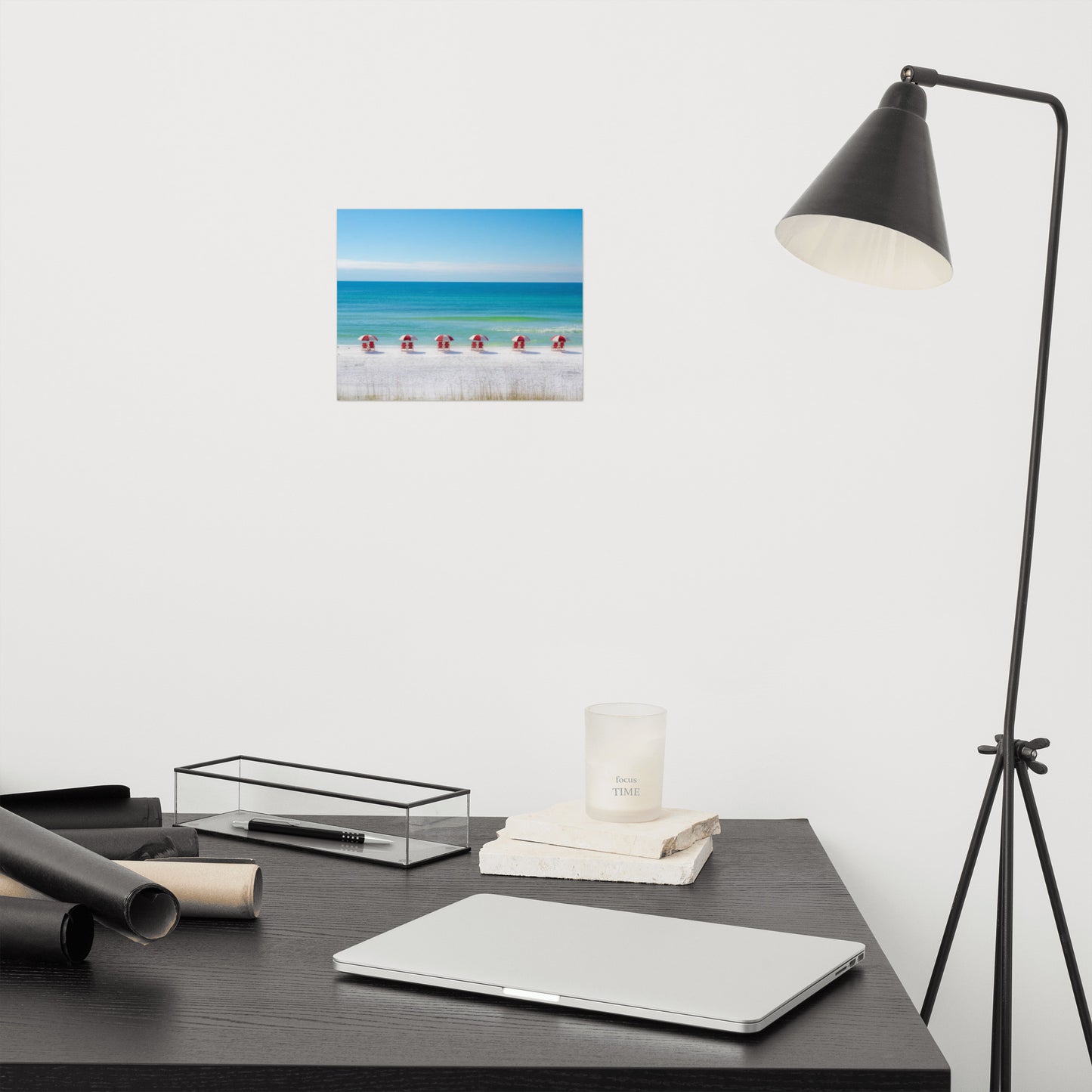 Life at the Beach Minimal Coastal / Beach Landscape Loose / Unframed Wall Art Print