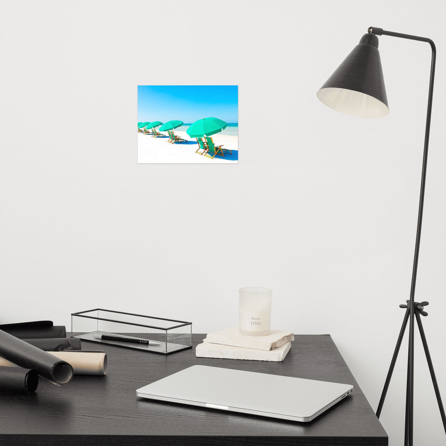 Lazy Days Coastal Beach Landscape Photograph Loose Wall Art Print