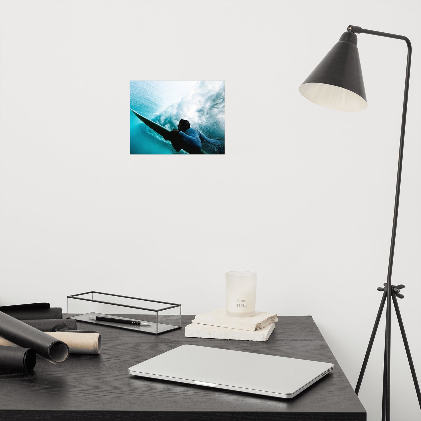 Beneath the Break 2 Coastal Lifestyle Abstract Nature Photograph Unframed Wall Art Print