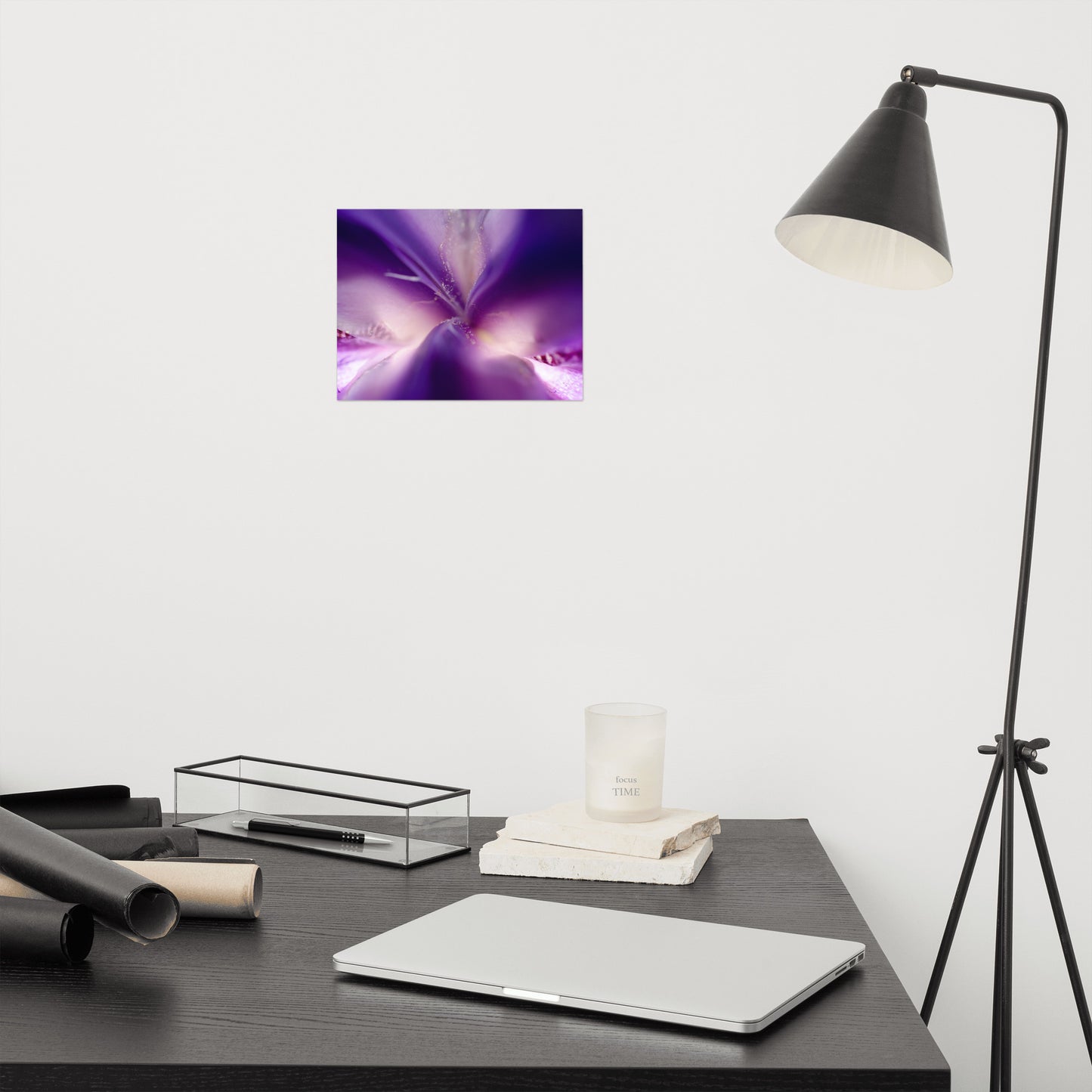 Iris Center Petals Floral Nature Photo Loose Unframed Wall Art Prints
