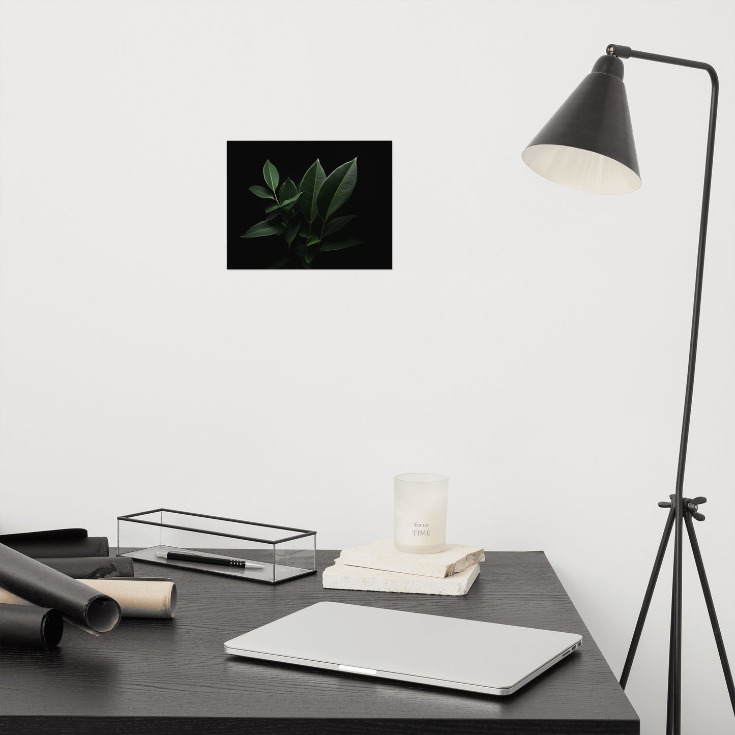 Whispering Leaves Plants Photorealism - Digital Artwork Loose Art Print