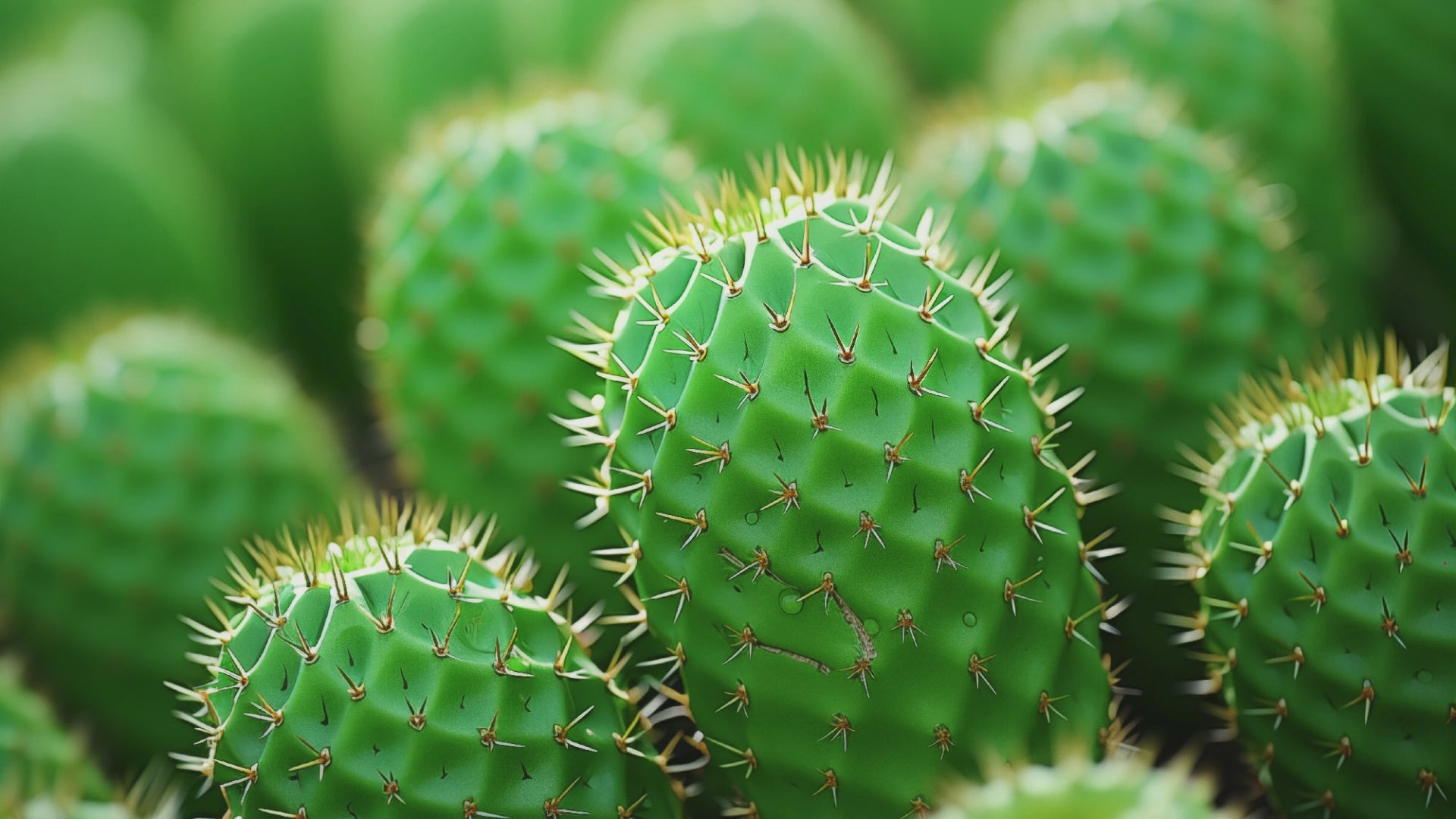 A Collection of Cacti Digital Photorealistic Framed Wall Art Print