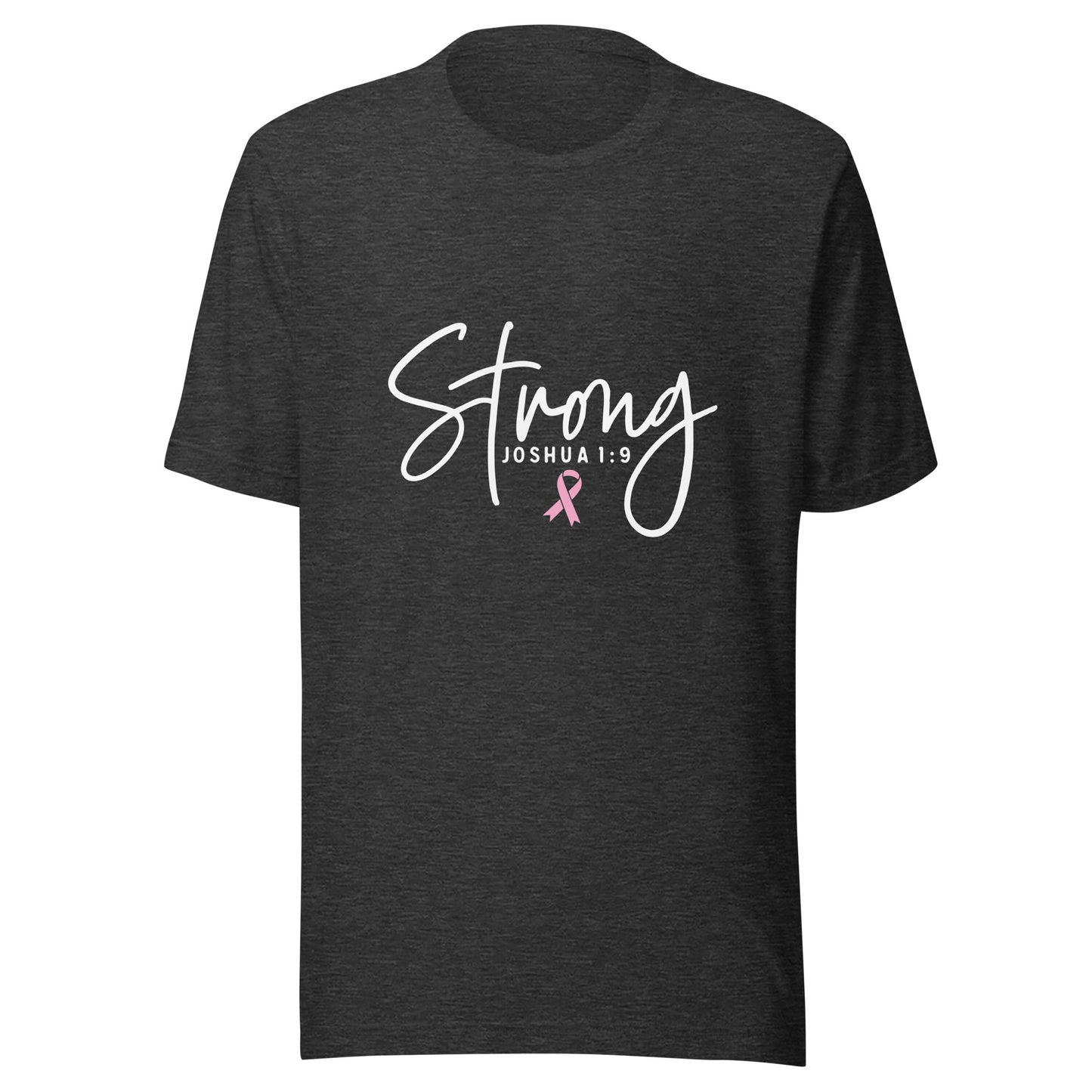 Strong Joshua 1/9 Breast Cancer Support - Survivor - Awareness Pink Ribbon Unisex T-shirt