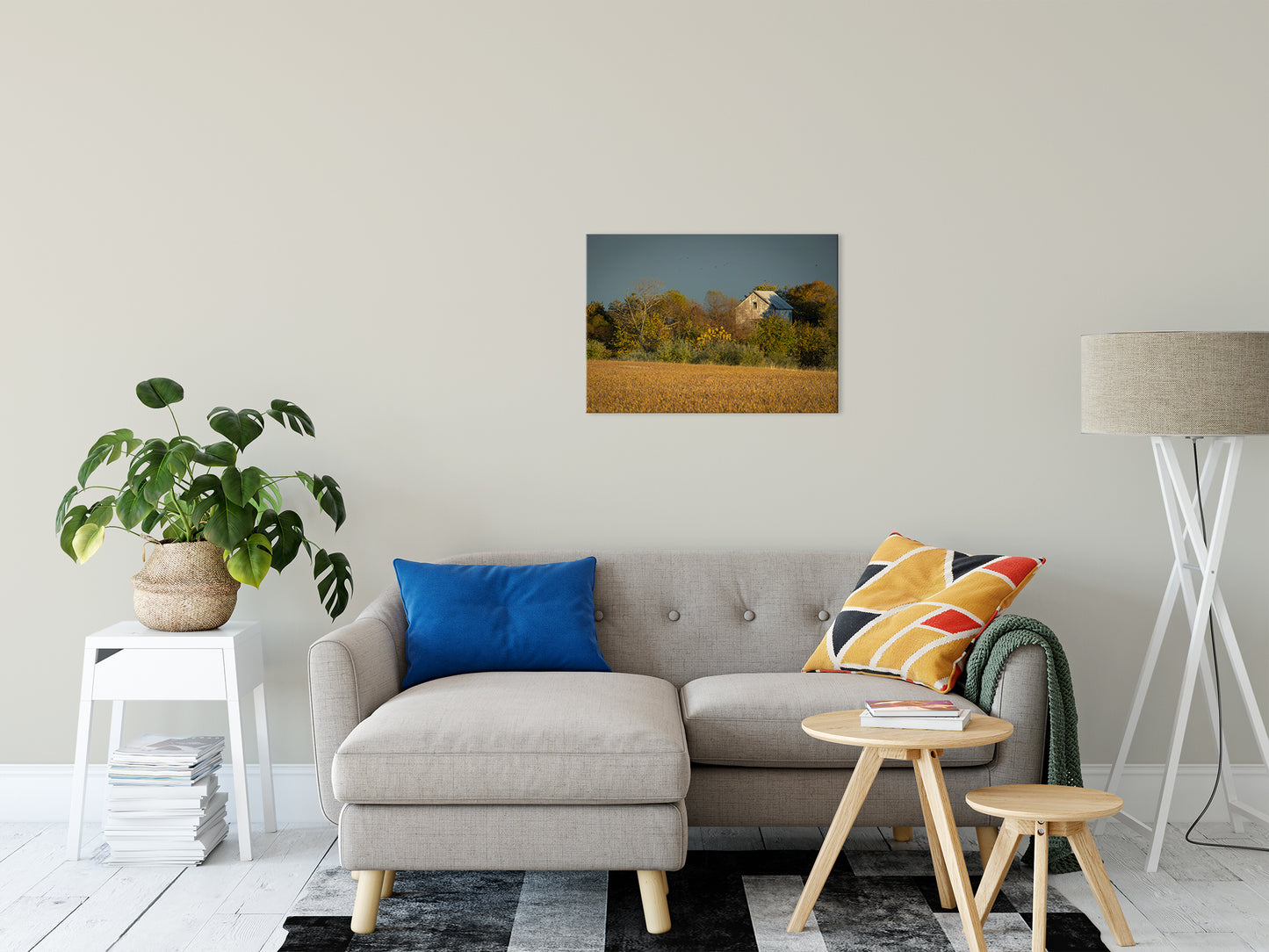 Kitchen Rustic Wall Art: Abandoned Barn In The Trees Rural Landscape Photo Fine Art Canvas Wall Art Prints 20" x 30" - PIPAFINEART