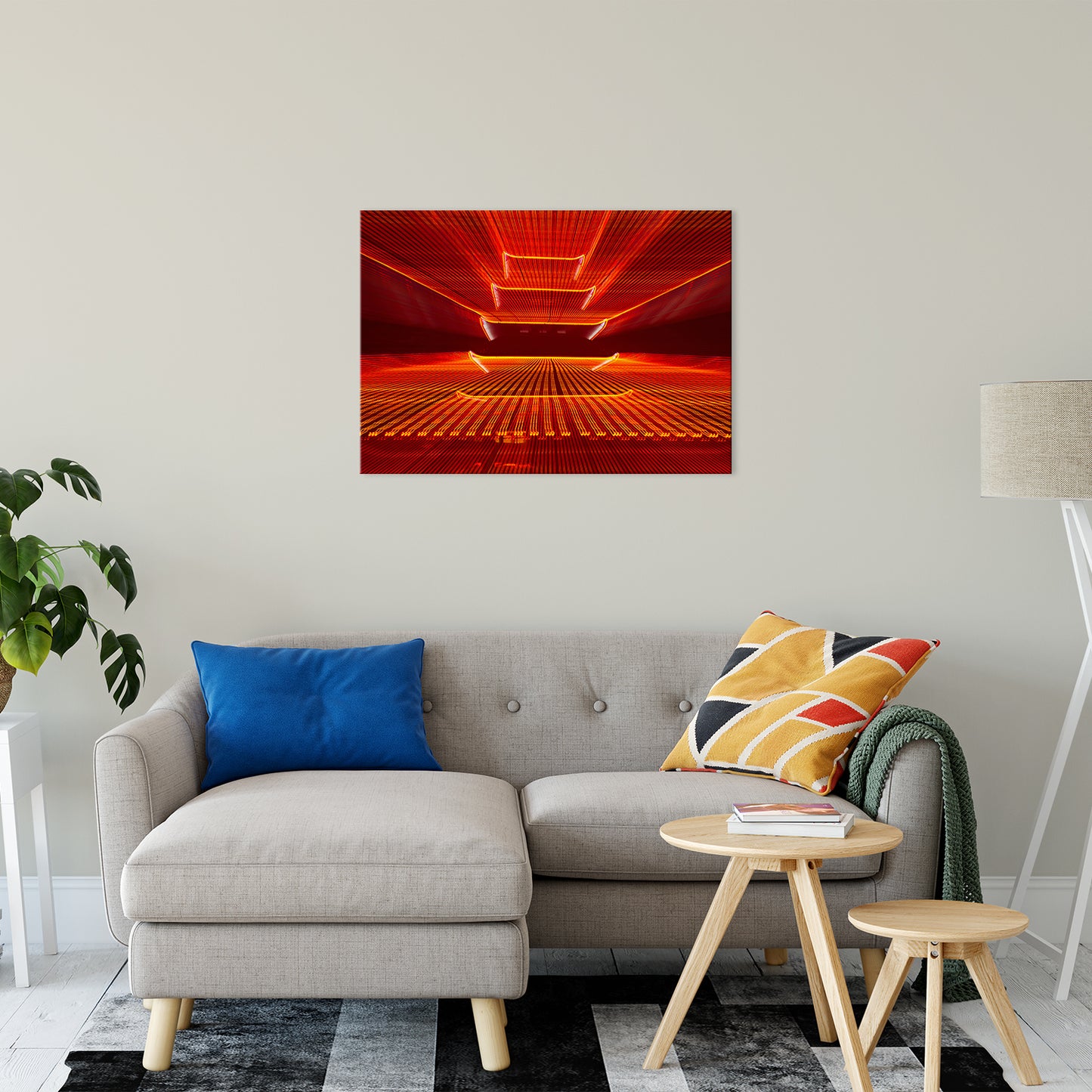 Abstract Reading Pagoda Abstract Photo Fine Art Canvas & Unframed Wall Art Prints 24" x 36" / Fine Art Canvas - PIPAFINEART