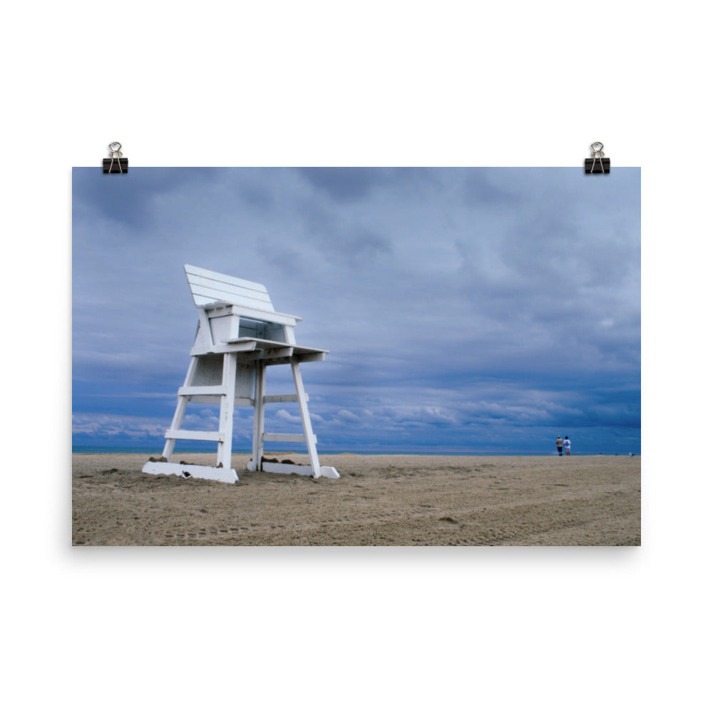 Coastal Bedroom Art: Approaching Storm Landscape Photo Loose Wall Art Prints - PIPAFINEART