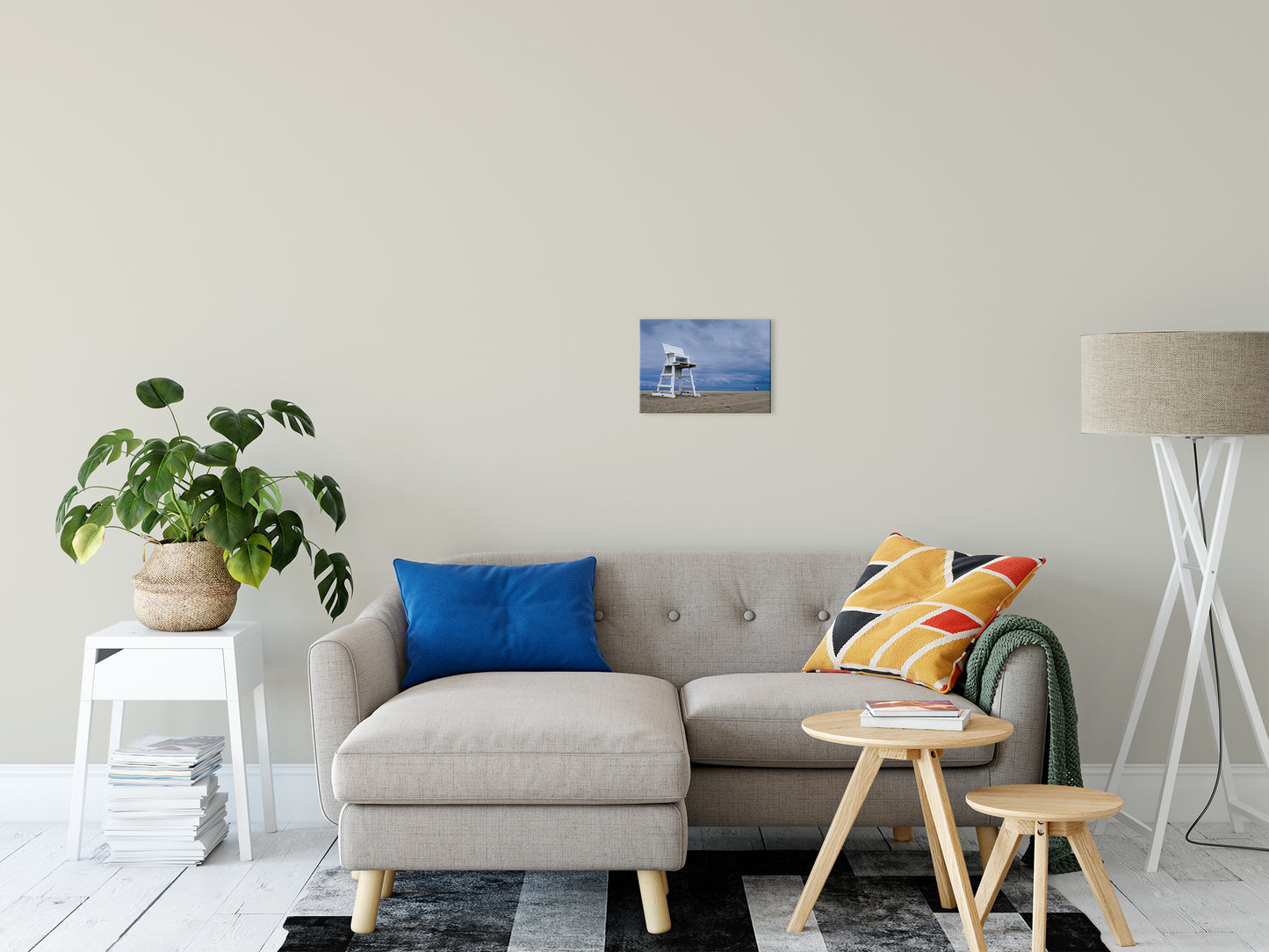 Small Beach Wall Art: Approaching Storm Coastal Landscape Photo Fine Art Canvas Wall Art Prints 11" x 14" - PIPAFINEART