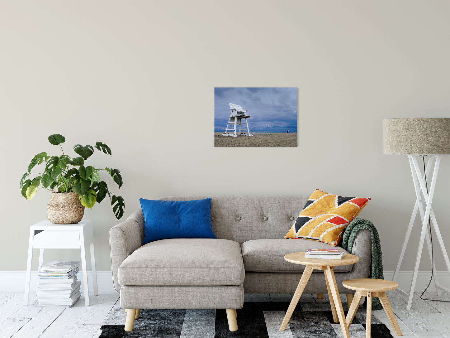 Sea Wall Art Decor: Approaching Storm Coastal Landscape Photo Fine Art Canvas Wall Art Prints 20" x 24" - PIPAFINEART