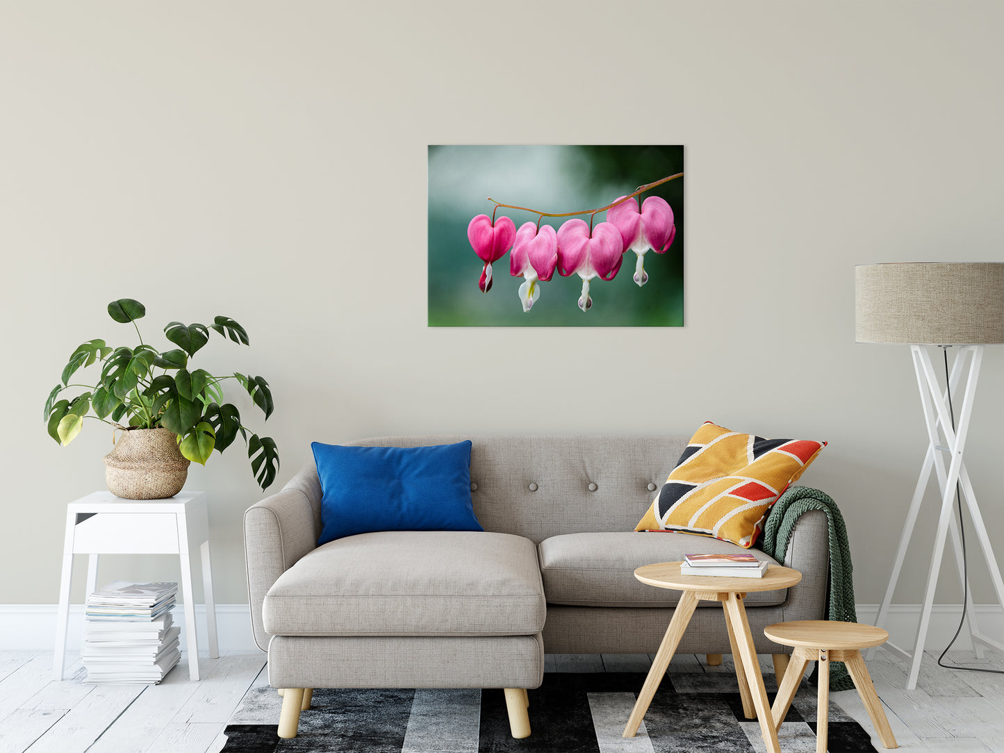 Canvas Wall Decor: Be Still My Bleeding Heart Nature / Floral Photo Fine Art Canvas Wall Art Prints 24" x 36" - PIPAFINEART