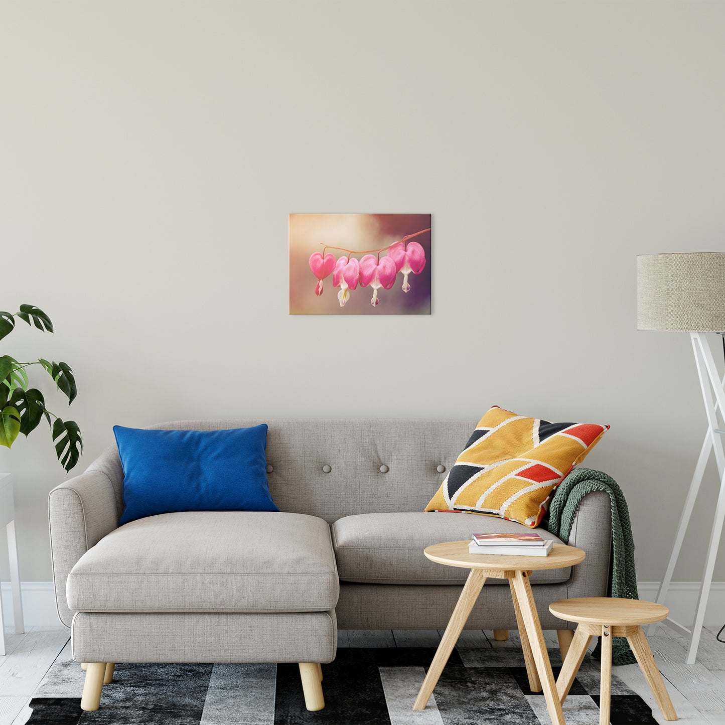 Be Still My Bleeding Heart Warm Glow Floral / Nature Fine Art Canvas Wall Art Prints - PIPAFINEART