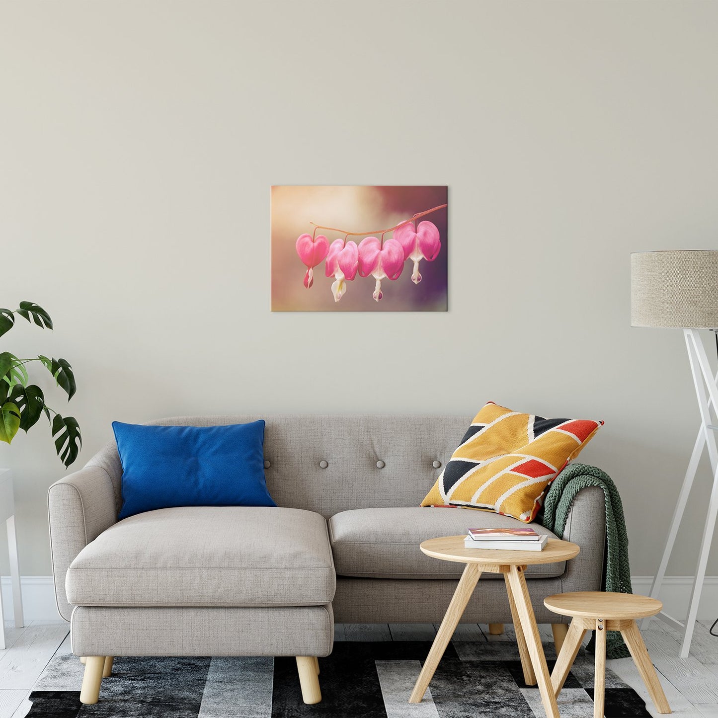 Be Still My Bleeding Heart Warm Glow Floral / Nature Fine Art Canvas Wall Art Prints 20" x 24" - PIPAFINEART