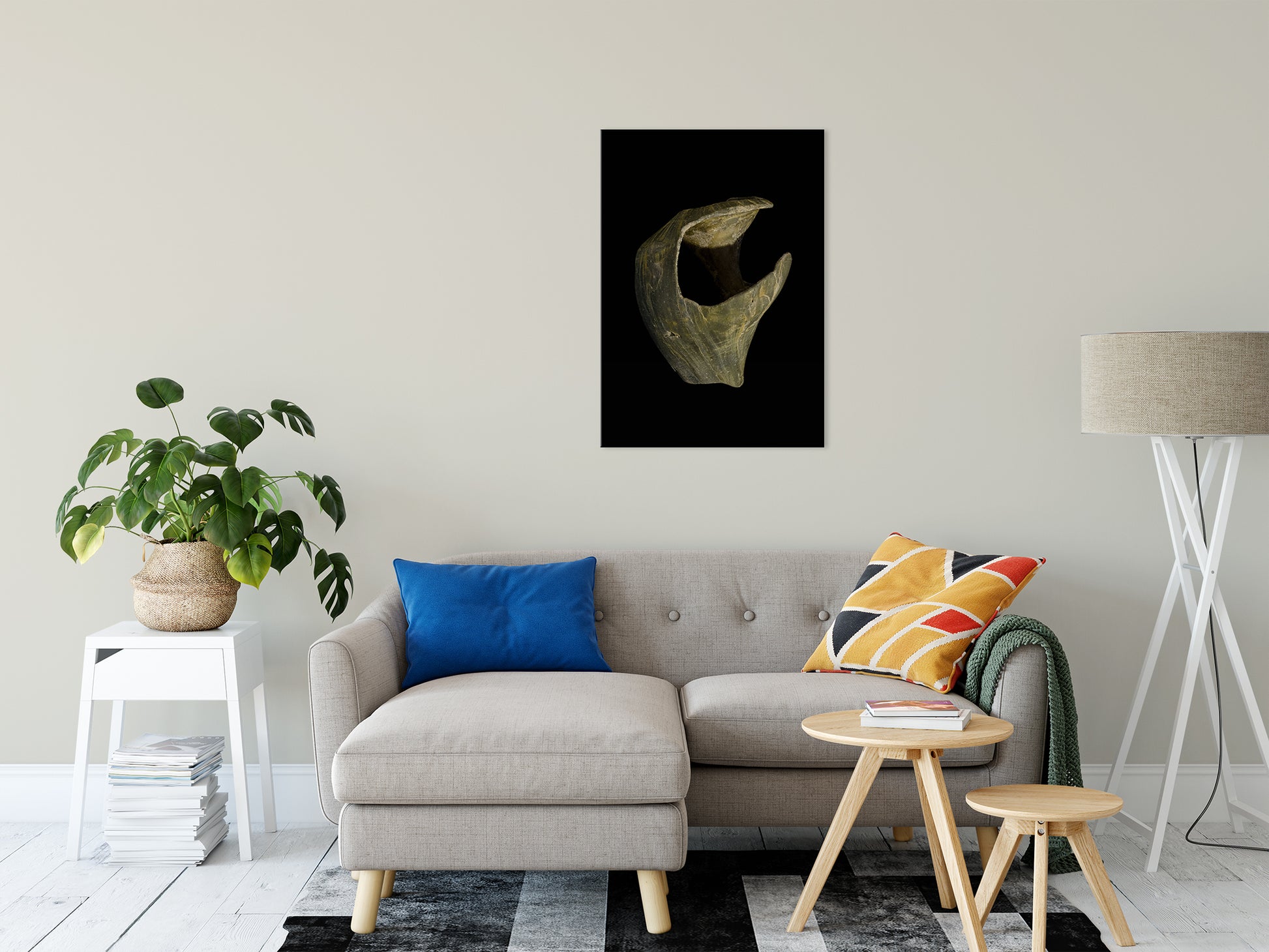 States of Erosion Image 5 Whelk Shell Coastal Nature Photo Fine Art Canvas Wall Art Prints 24" x 36" - PIPAFINEART