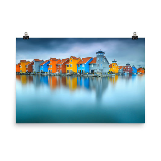 Blue Morning at Waters Edge Landscape Photo Loose Wall Art Prints - PIPAFINEART