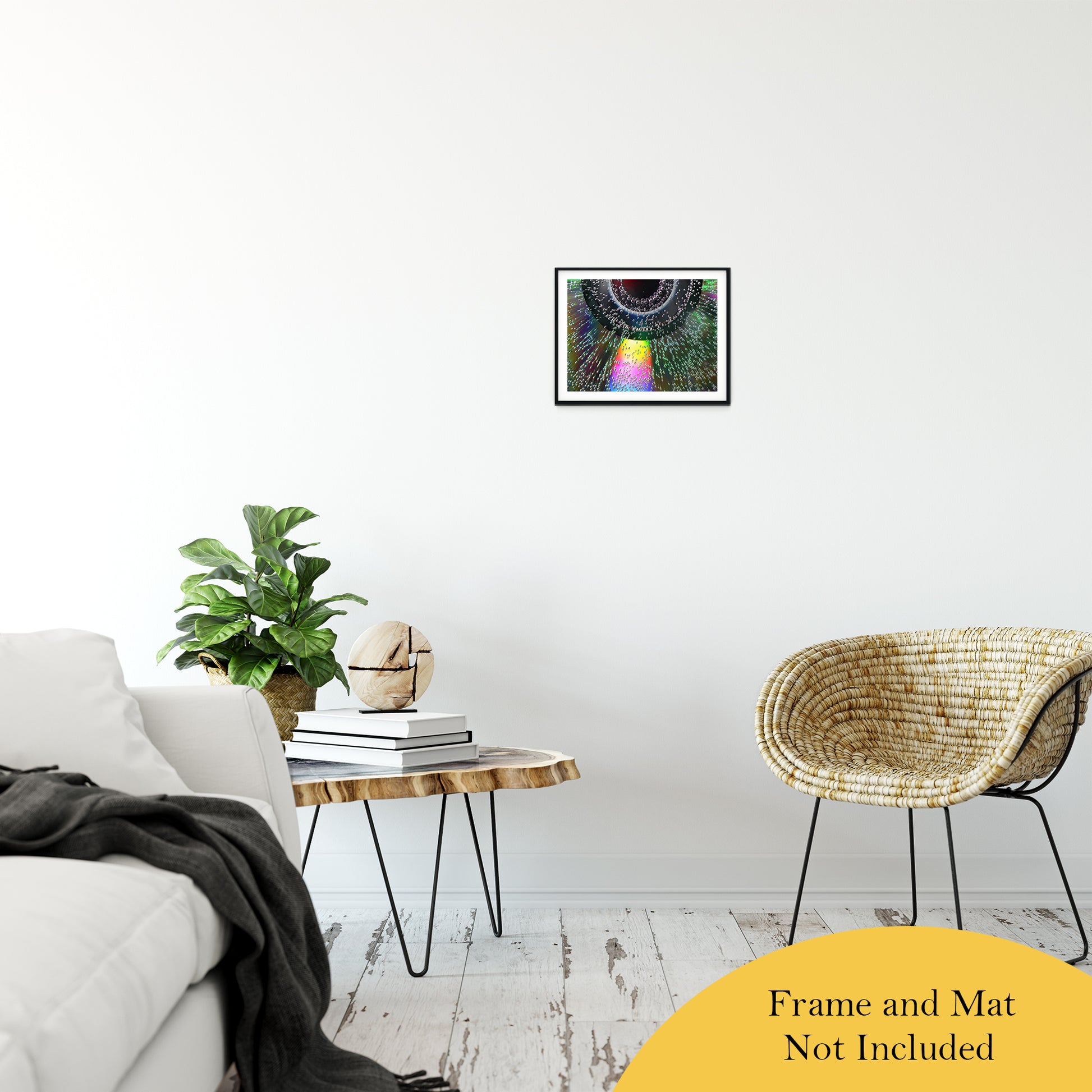 Bubble CD Abstract Photo Fine Art Canvas & Unframed Wall Art Prints 11" x 14" / Classic Paper - Unframed - PIPAFINEART