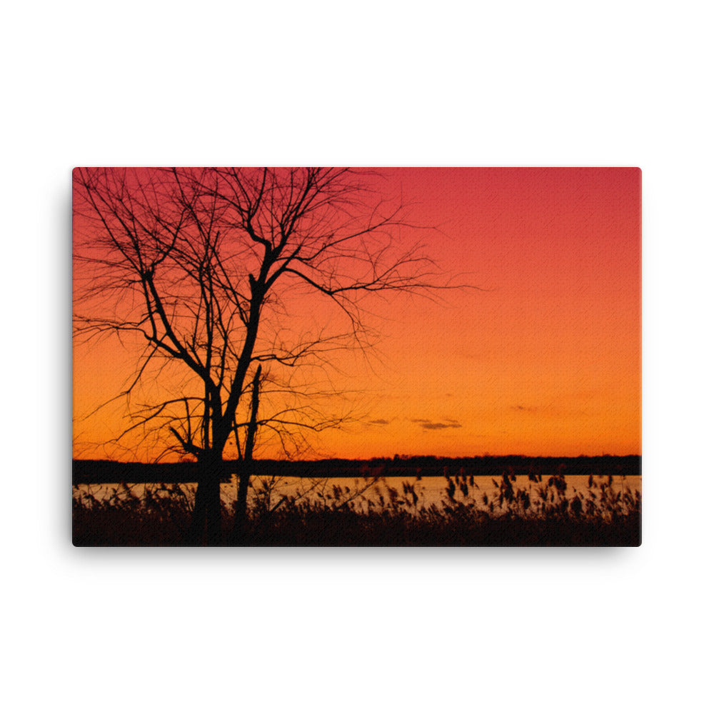 Burning Skies Rural Landscape Canvas Wall Art Prints