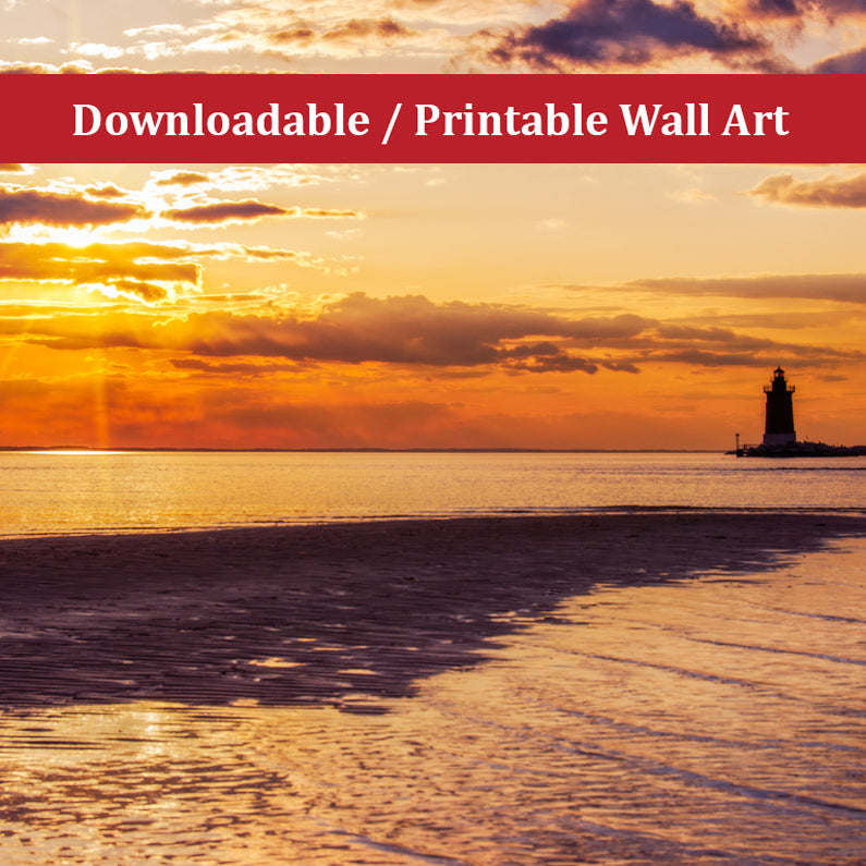 Cape Henlopen Sunset Landscape Photo DIY Wall Decor Instant Download Print - Printable - PIPAFINEART
