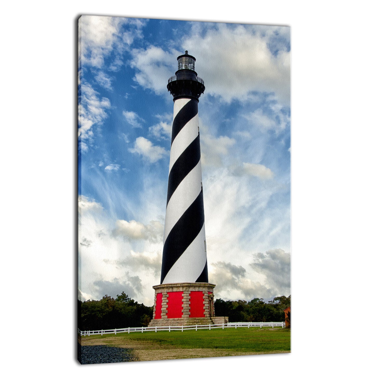 Cape Hatteras Lighthouse Landscape Photo Fine Art Canvas Wall Art Prints - PIPAFINEART