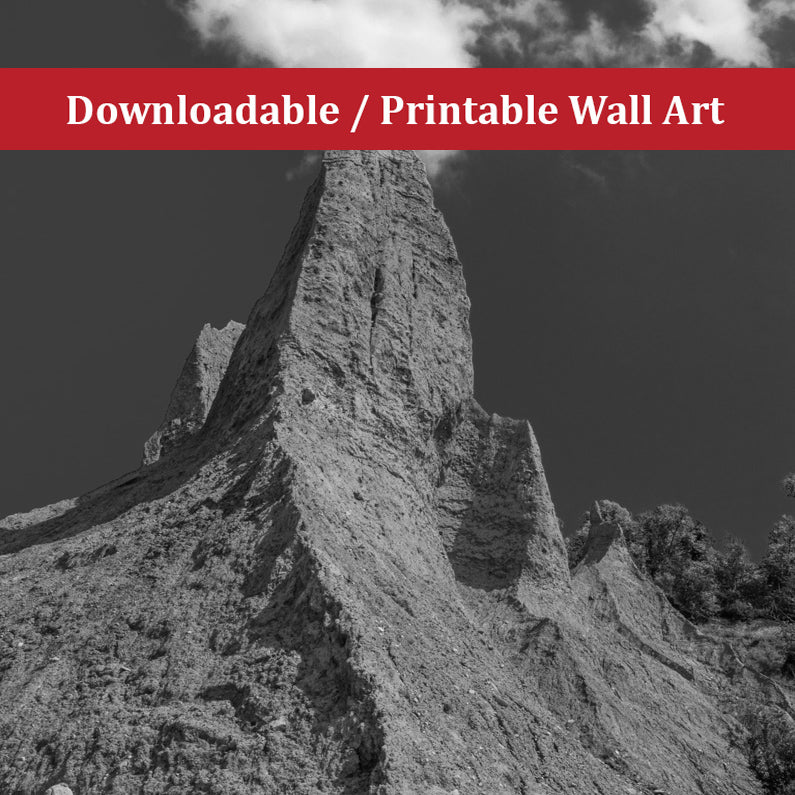 Chimney Bluff Landscape Photo DIY Wall Decor Instant Download Print - Printable - PIPAFINEART