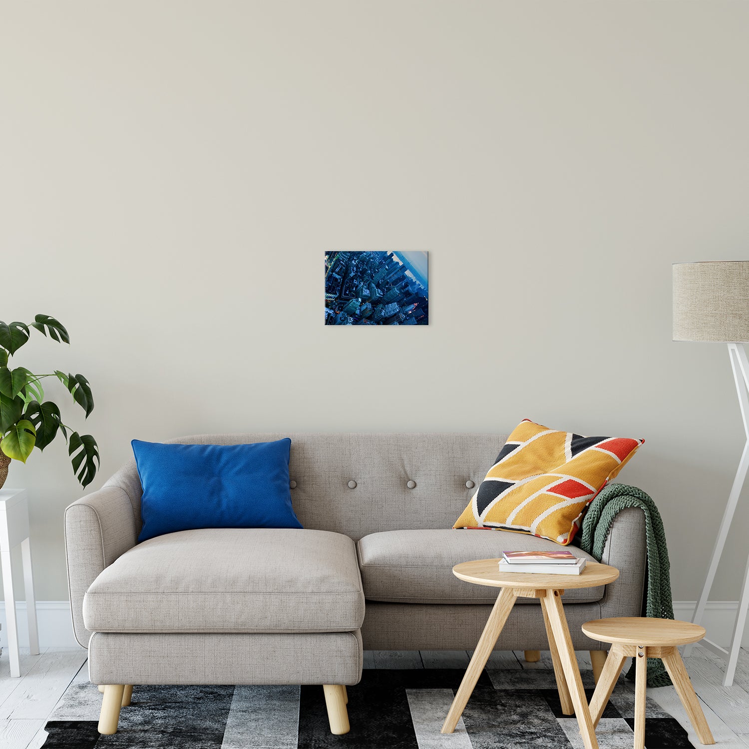 City of Blues Abstract Photo Fine Art Canvas & Unframed Wall Art Prints 11" x 14" / Fine Art Canvas - PIPAFINEART