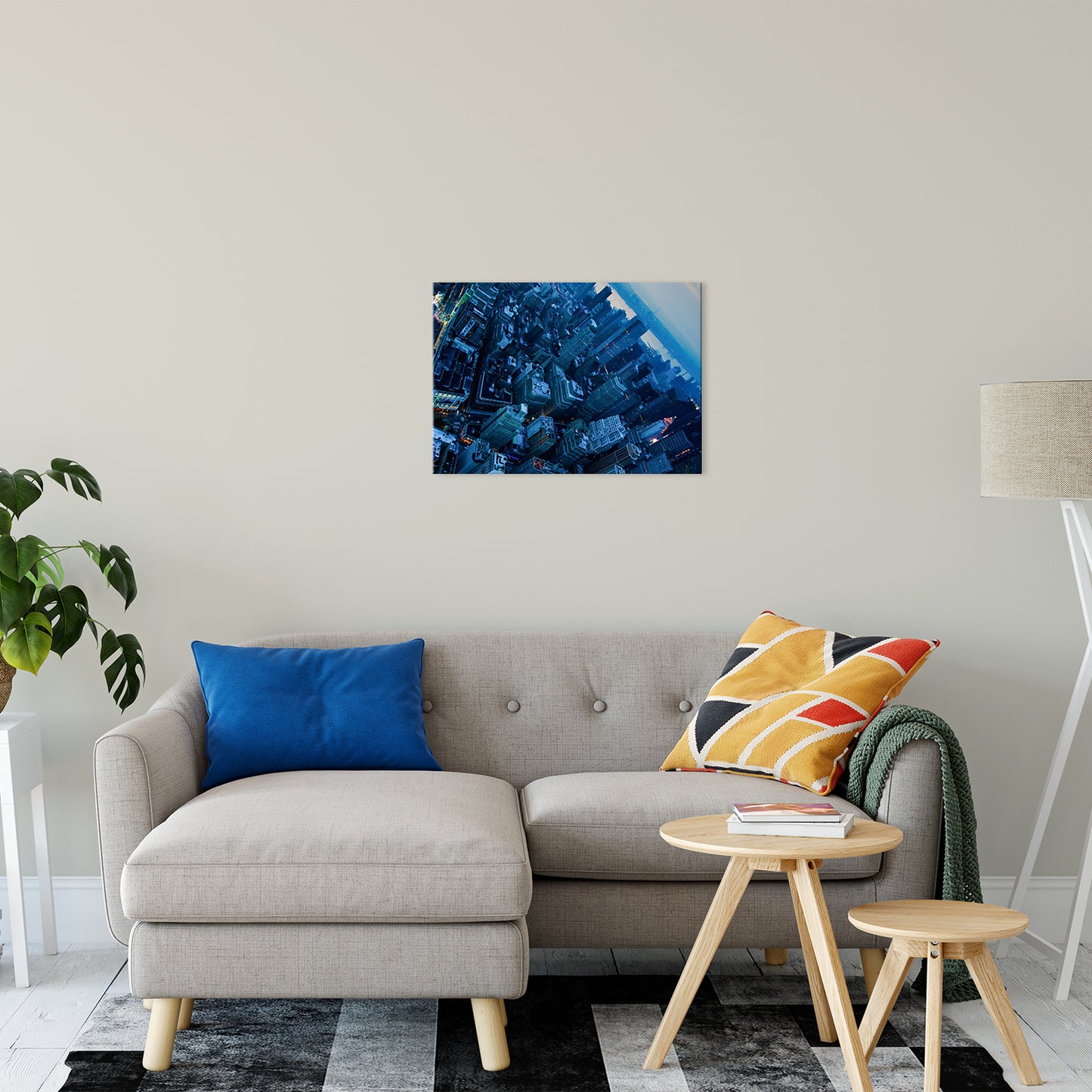 City of Blues Abstract Photo Fine Art Canvas & Unframed Wall Art Prints 20" x 24" / Fine Art Canvas - PIPAFINEART