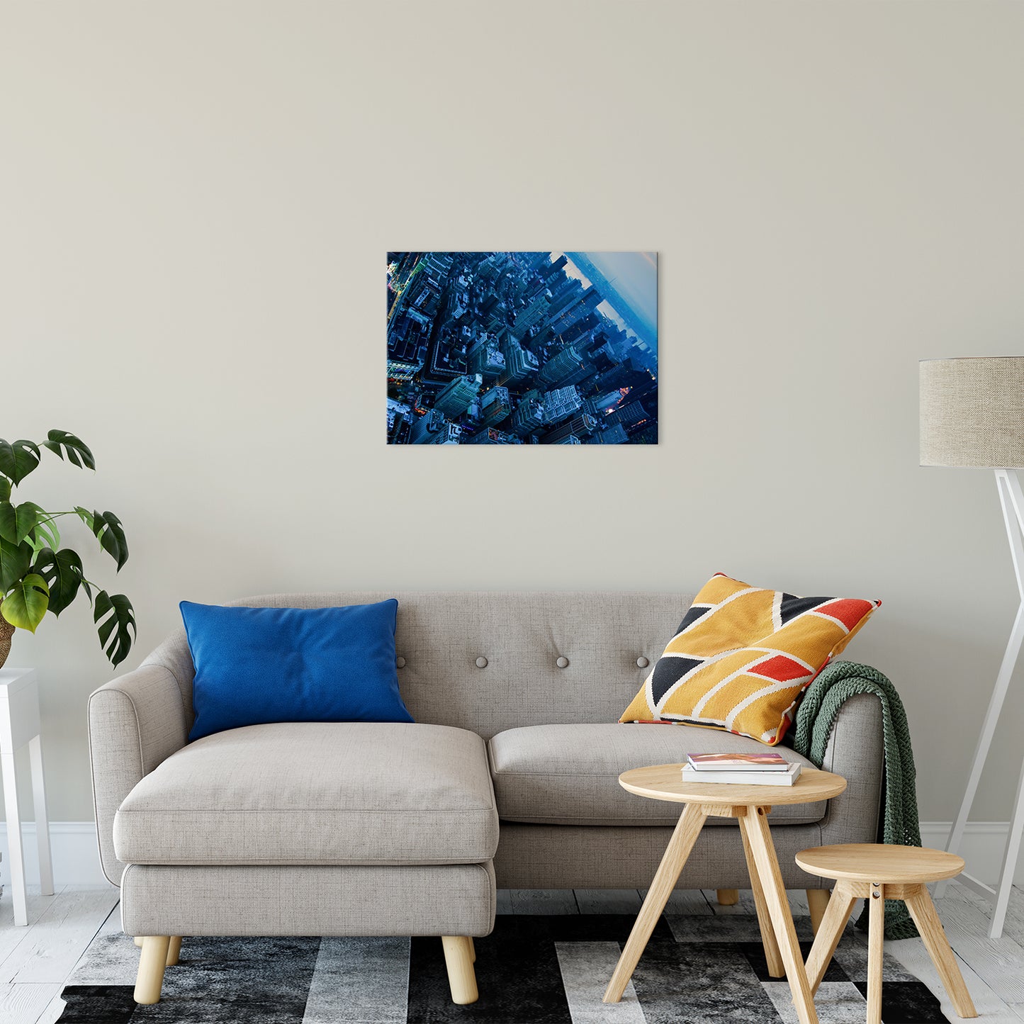 City of Blues Abstract Photo Fine Art Canvas & Unframed Wall Art Prints 20" x 30" / Fine Art Canvas - PIPAFINEART