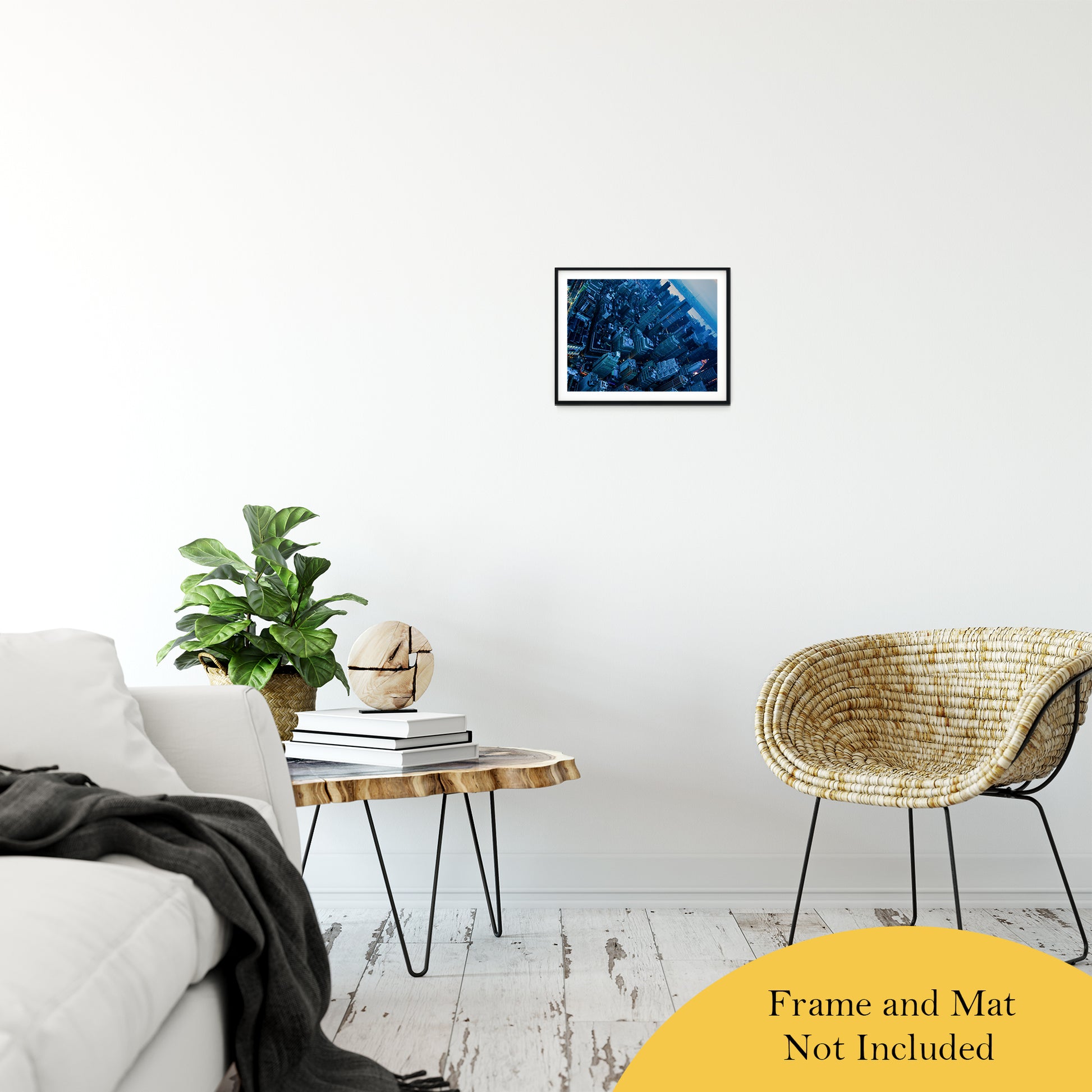 City of Blues Abstract Photo Fine Art Canvas & Unframed Wall Art Prints 11" x 14" / Classic Paper - Unframed - PIPAFINEART