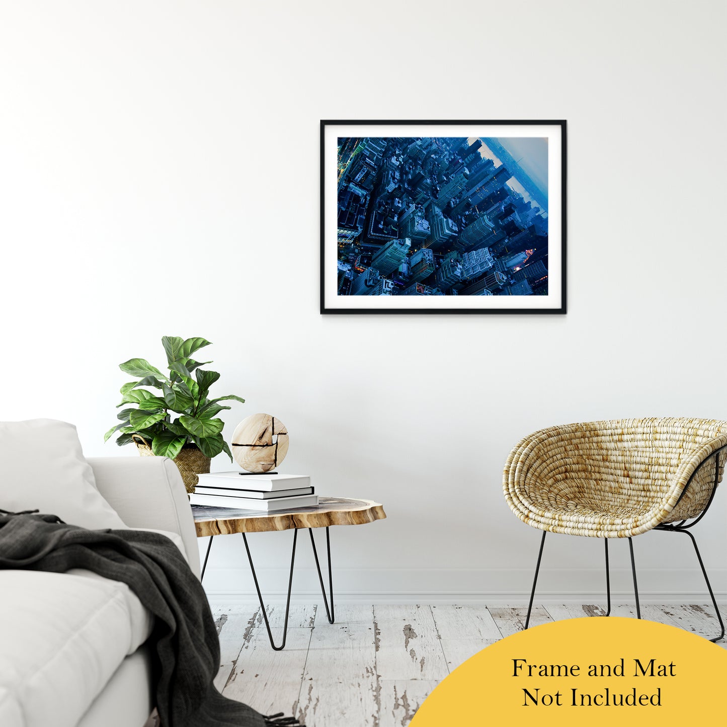 City of Blues Abstract Photo Fine Art Canvas & Unframed Wall Art Prints 24" x 36" / Classic Paper - Unframed - PIPAFINEART