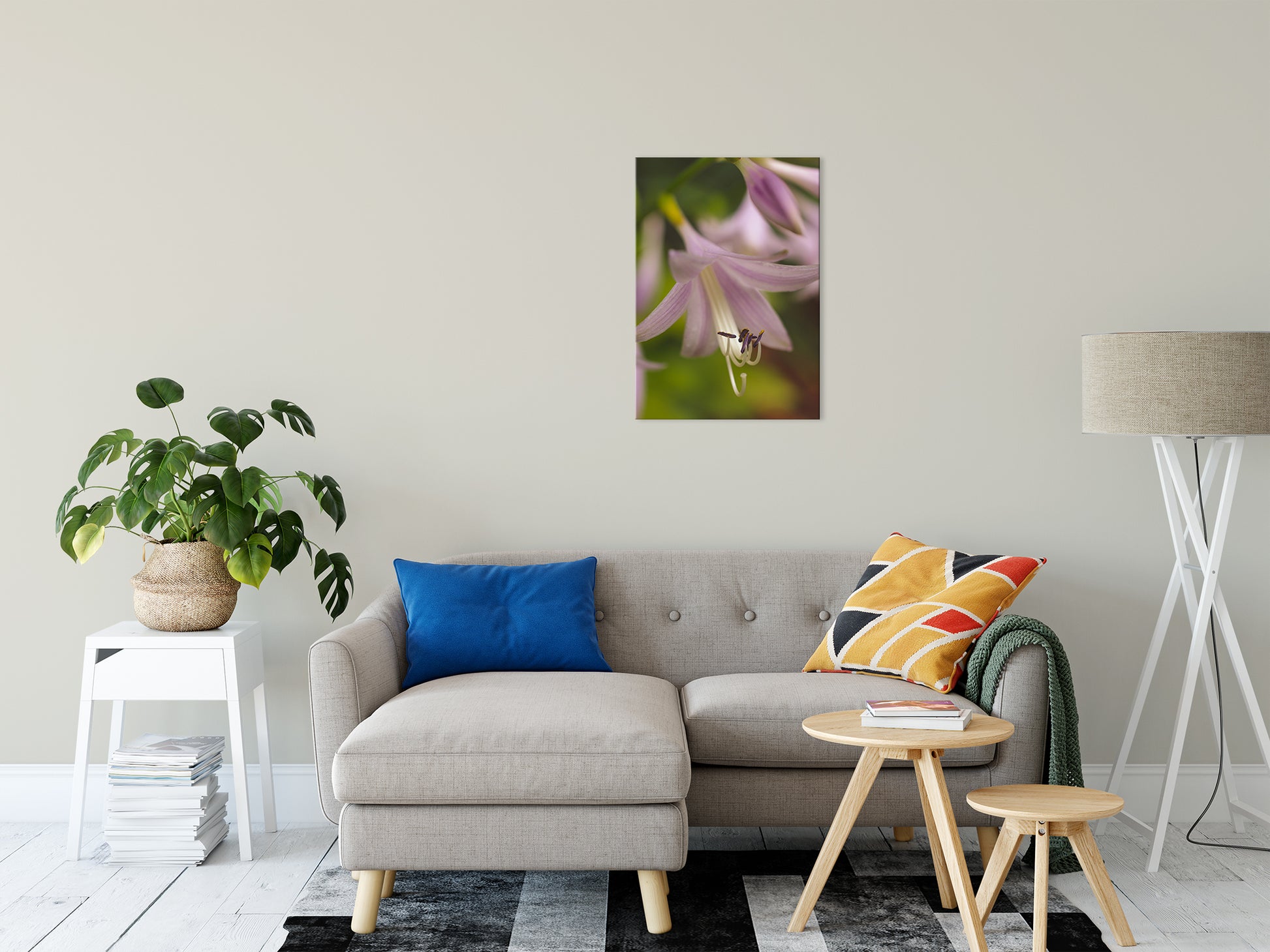 Close-up Hosta Bloom Nature / Floral Photo Fine Art Canvas Wall Art Prints 20" x 30" - PIPAFINEART