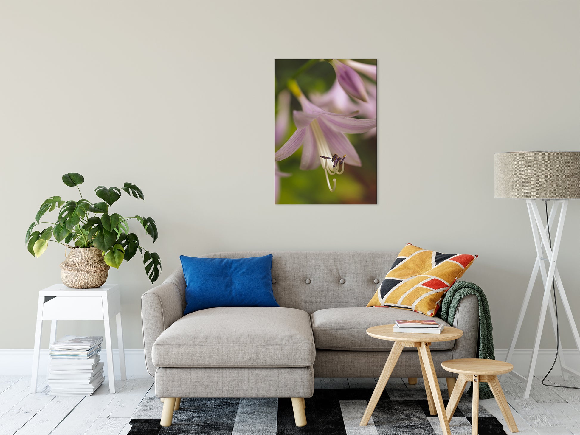 Close-up Hosta Bloom Nature / Floral Photo Fine Art Canvas Wall Art Prints 24" x 36" - PIPAFINEART