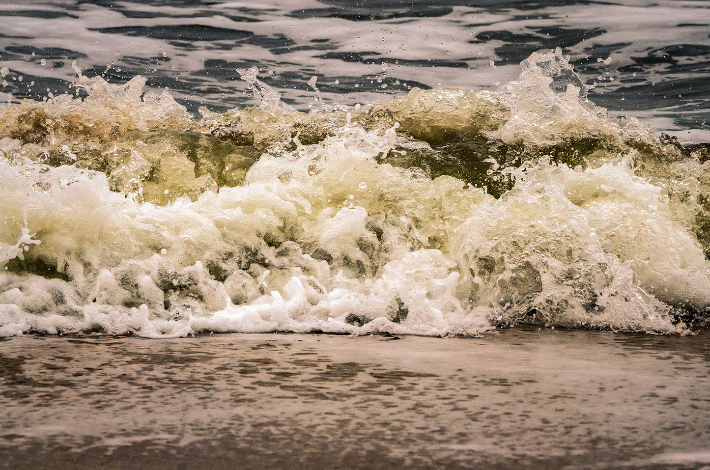 Crashing Ashore Beach Art Coastal Nature Photo Fine Art Canvas Wall Art Prints - PIPAFINEART