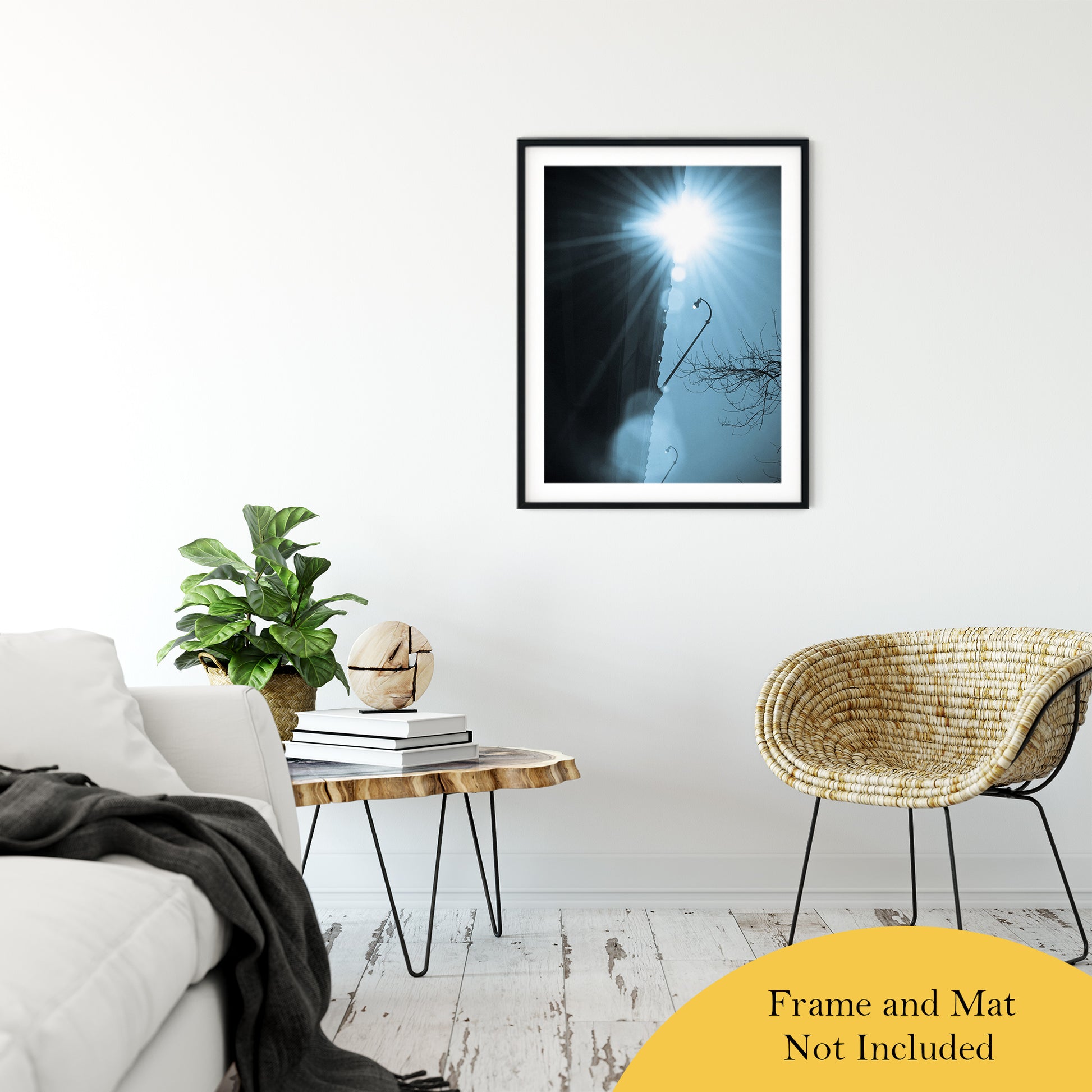 Cresting Sun Abstract Photo Fine Art Canvas & Unframed Wall Art Prints 24" x 36" / Classic Paper - Unframed - PIPAFINEART