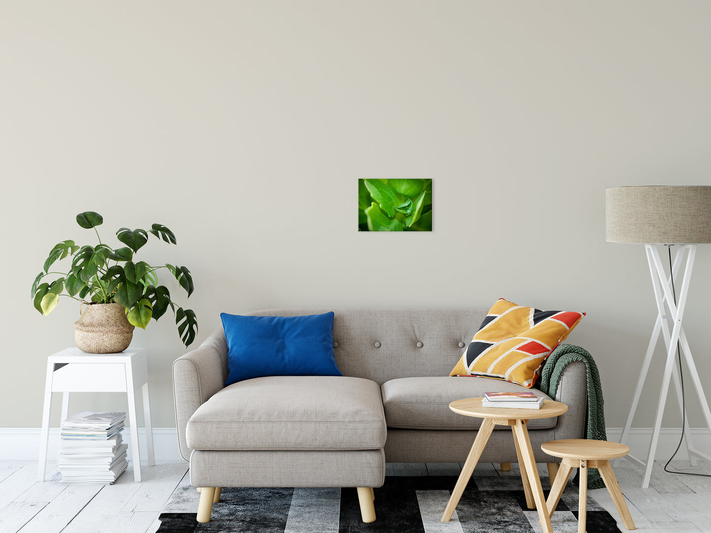 Cupped Droplet Botanical / Nature Photo Fine Art Canvas Wall Art Prints 11" x 14" - PIPAFINEART