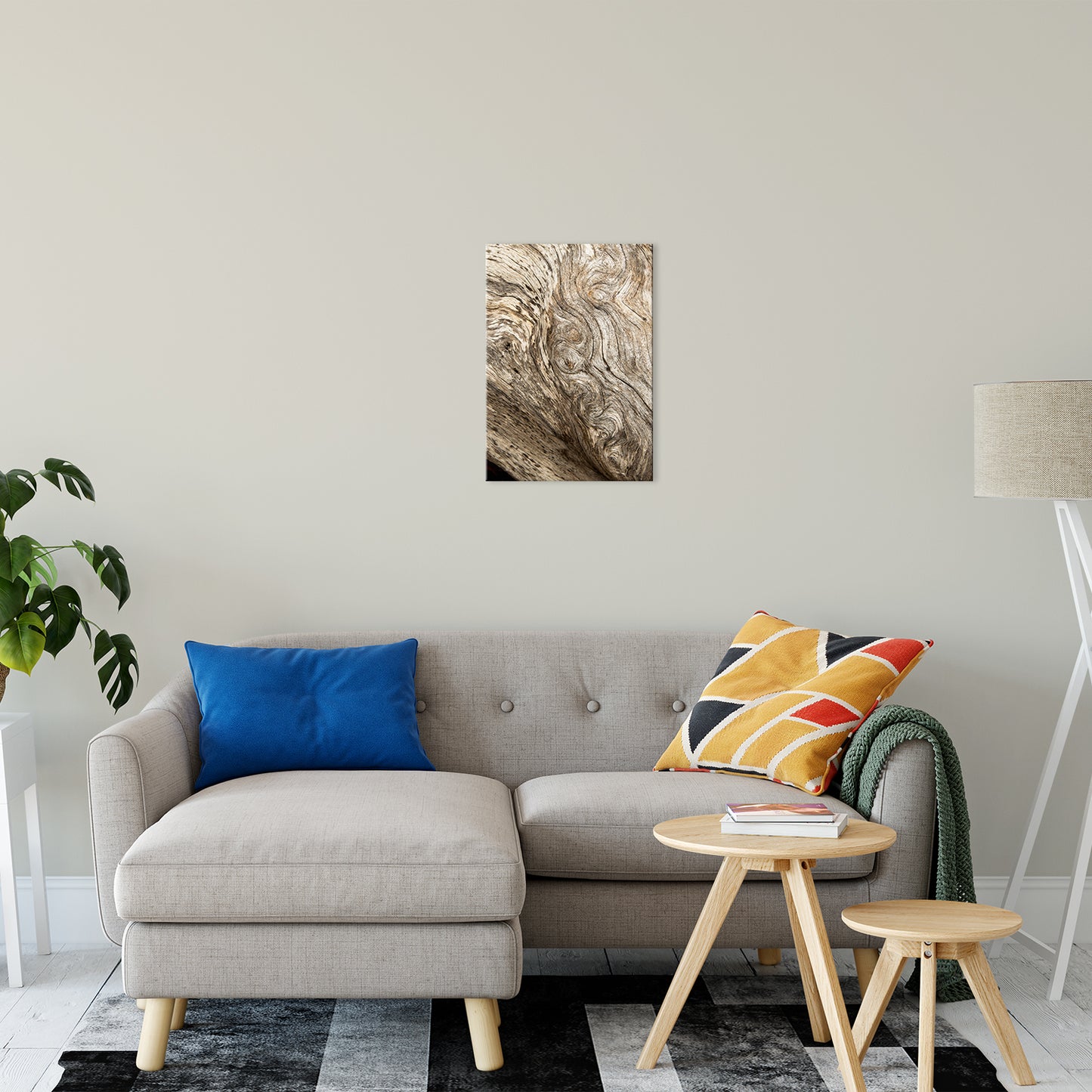 Modern Farmhouse Wall Art: Dead Tree Boneyard Beach Florida Texture Close-up 4 Rustic Nature Photo Fine Art Canvas Wall Art Print