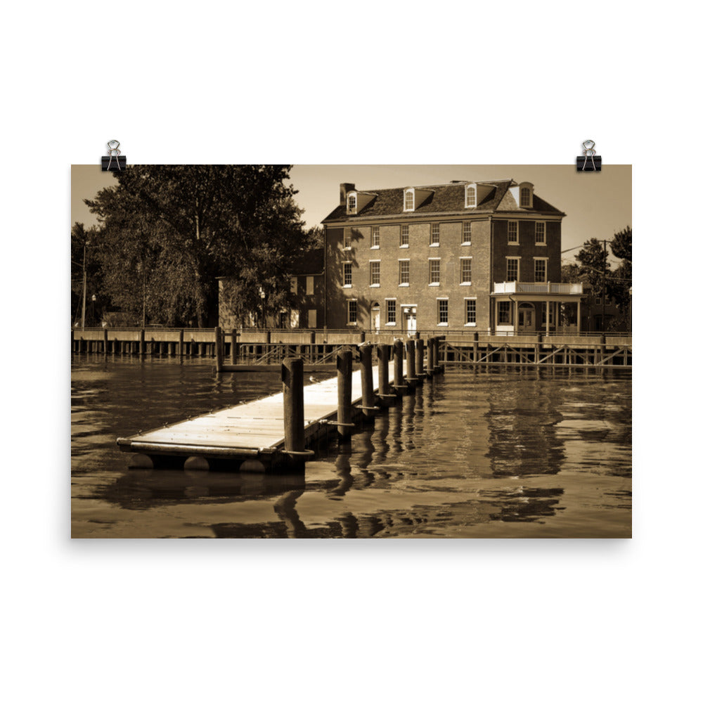 Delaware City Dock Landscape Photo Loose Wall Art Prints - PIPAFINEART