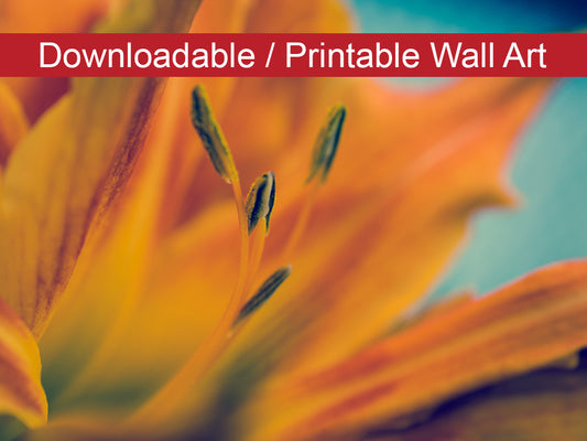 Mystical Tiger Lily DIY Wall Decor Instant Download Print - Printable Wall Art  - PIPAFINEART