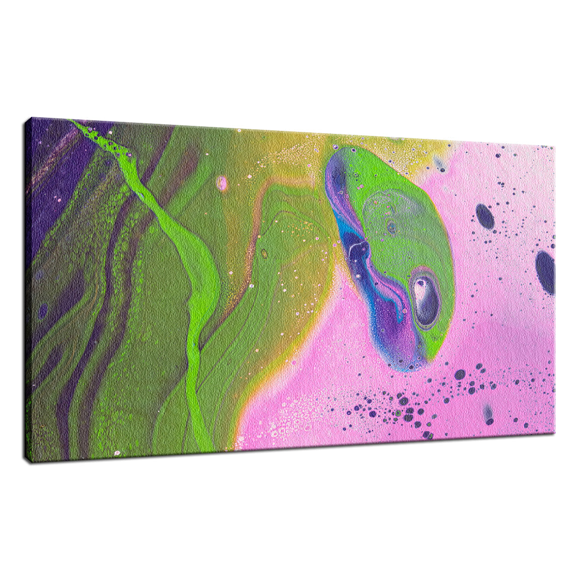 Acrylic Dirty Paint 30 Abstract Art, Fluid Art Fine Art Canvas & Unframed Wall Art Prints - PIPAFINEART