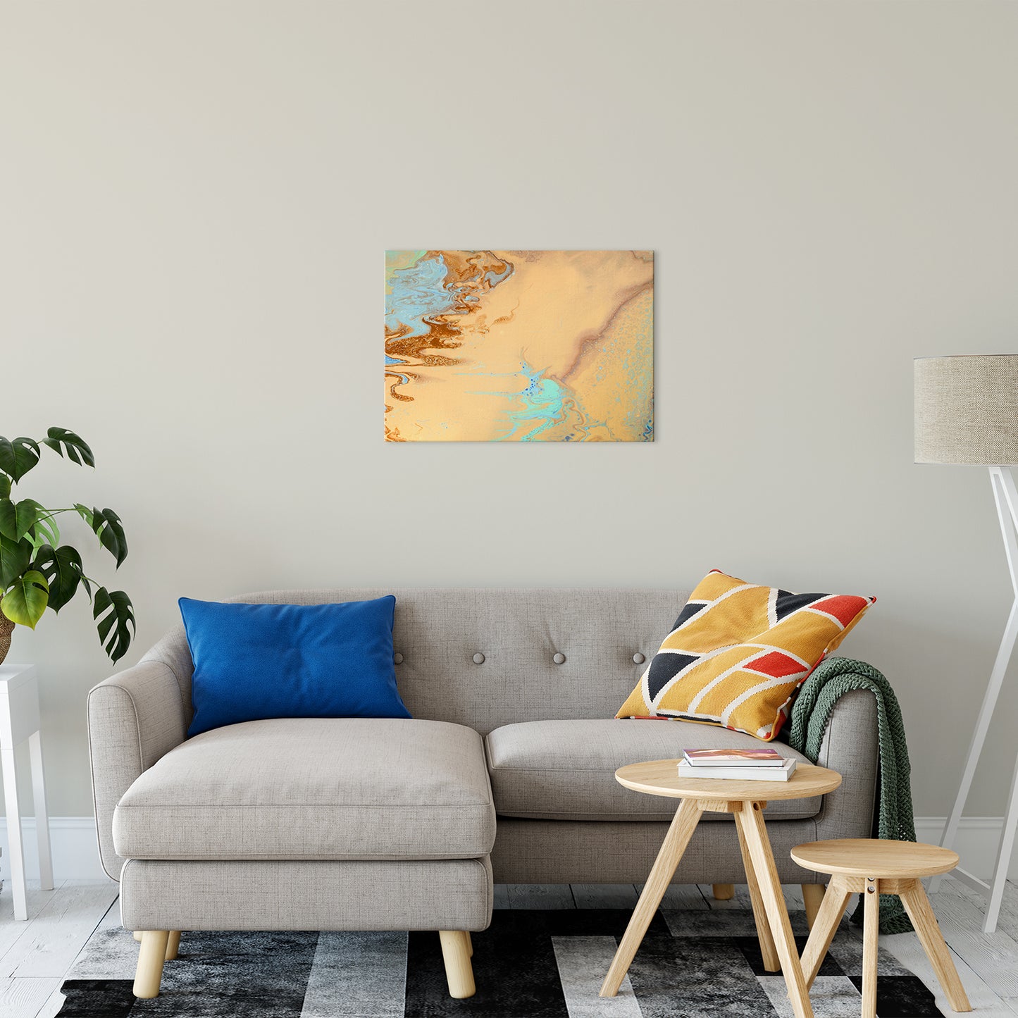 Acrylic Dirty Paint 11 Abstract Art, Fluid Art Fine Art Canvas &  Unframed Wall Art Prints 20" x 30" / Fine Art Canvas - PIPAFINEART